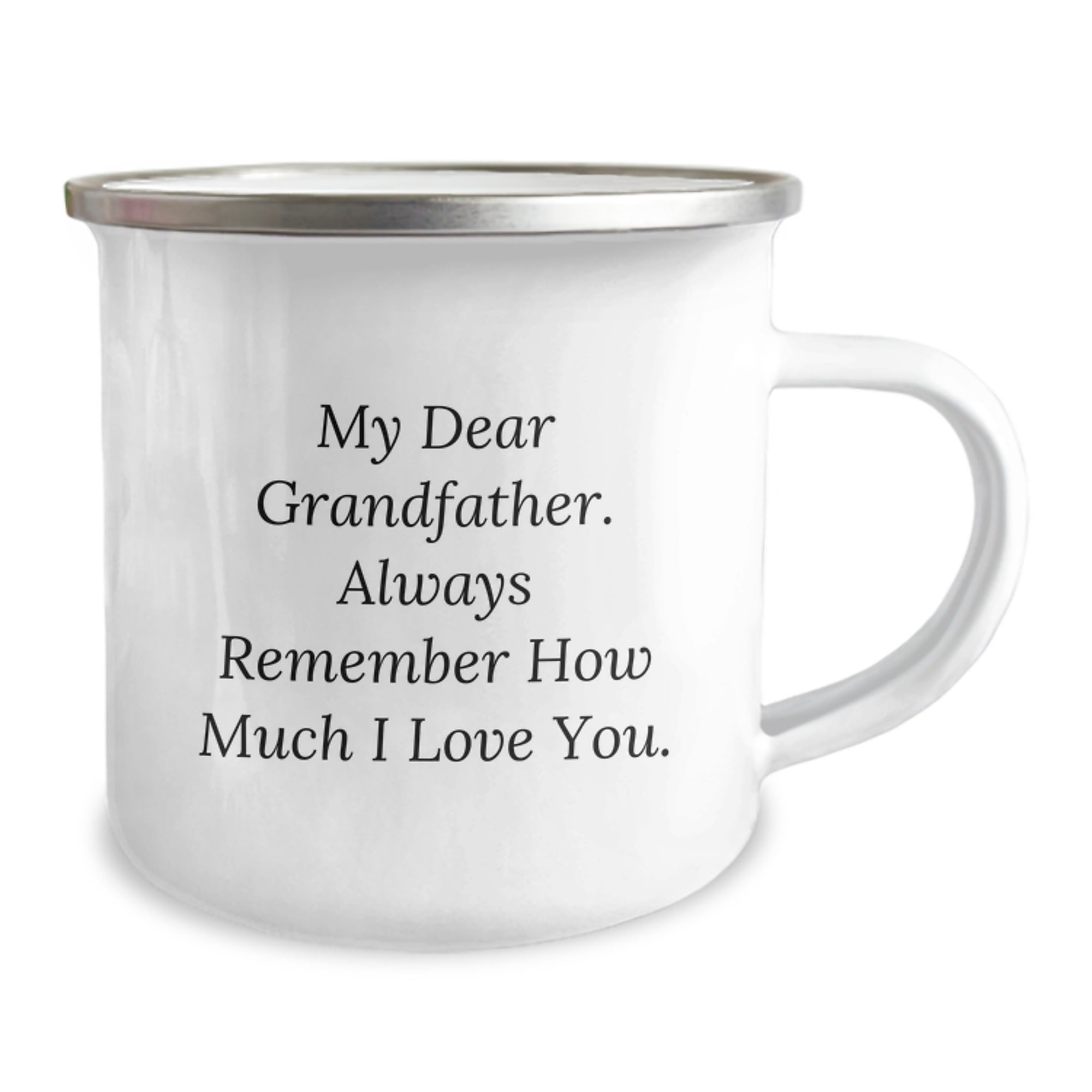 Funny Grandfather Gifts - Camping Mug for Men - 'My Dear Grandfather' Quote, Unique Christmas Unique Gifts for Him from Family - Image 2