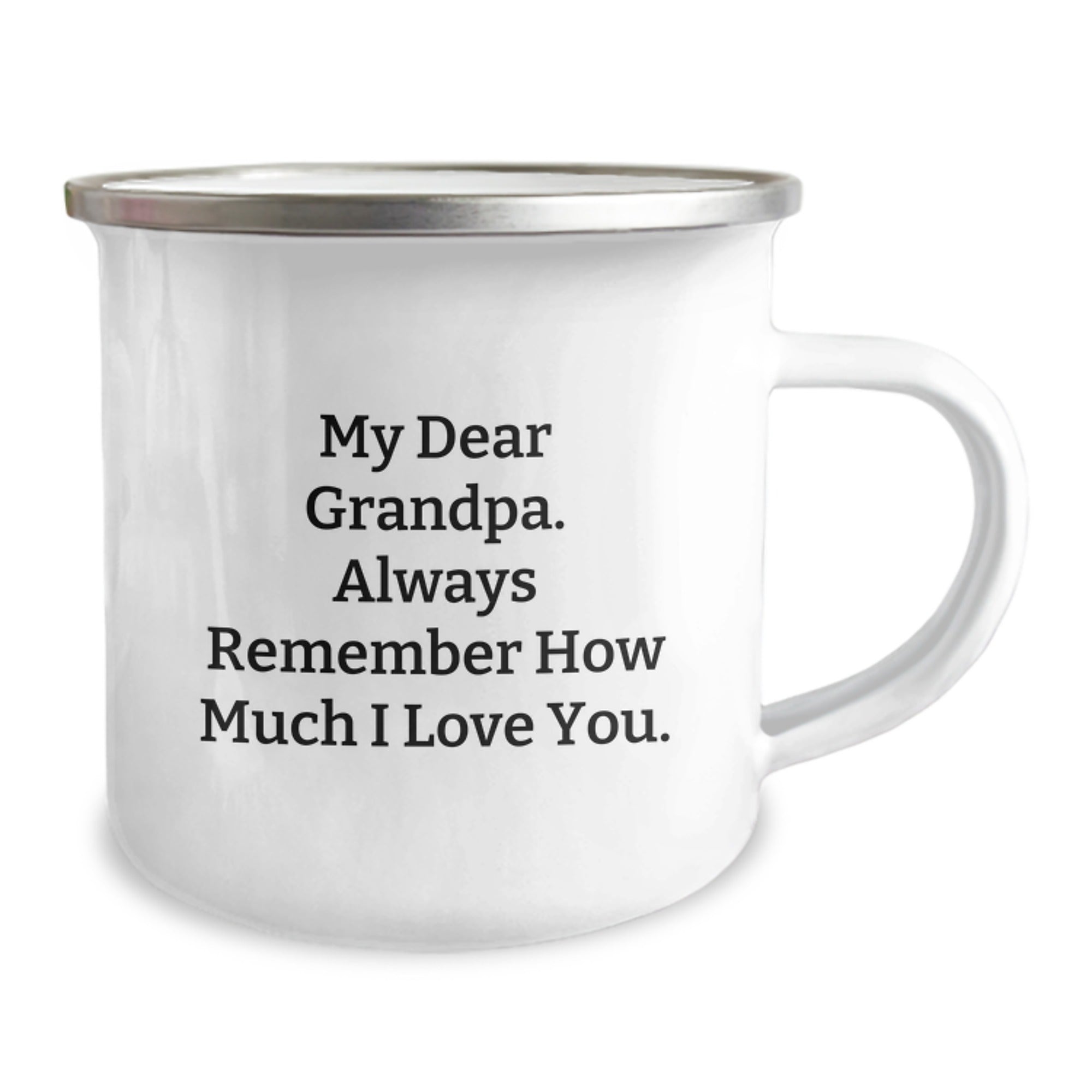 Funny Grandpa Camping Mug Gifts from Family, Christmas Unique Gifts for Grandpa, My Dear Grandpa Always Remember - Image 2