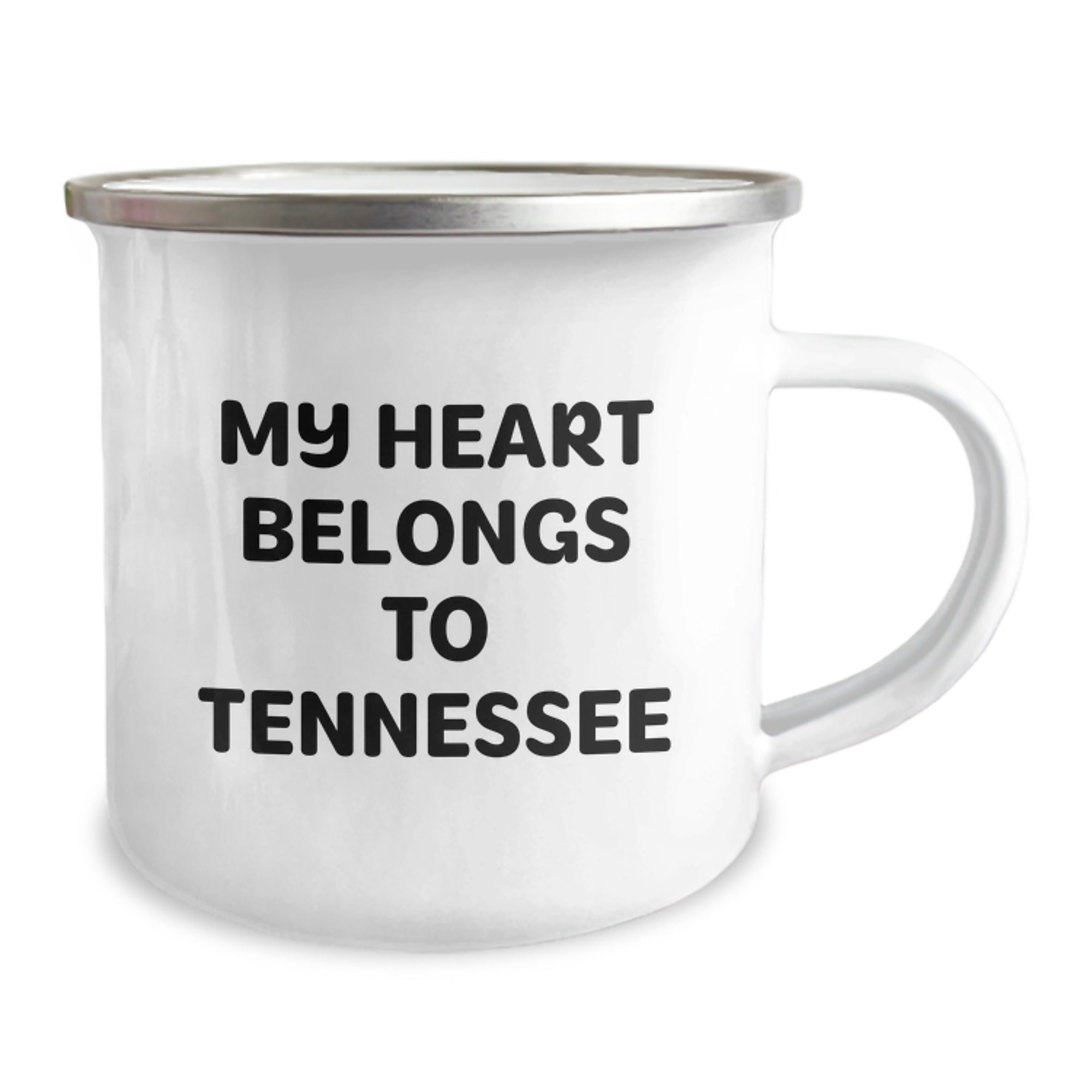 Tennessee Camping Mug Gifts for Him or Her, 'My Heart Belongs To Tennessee' Funny Quote, Birthday Unique Gifts from Friends or Family - Image 2