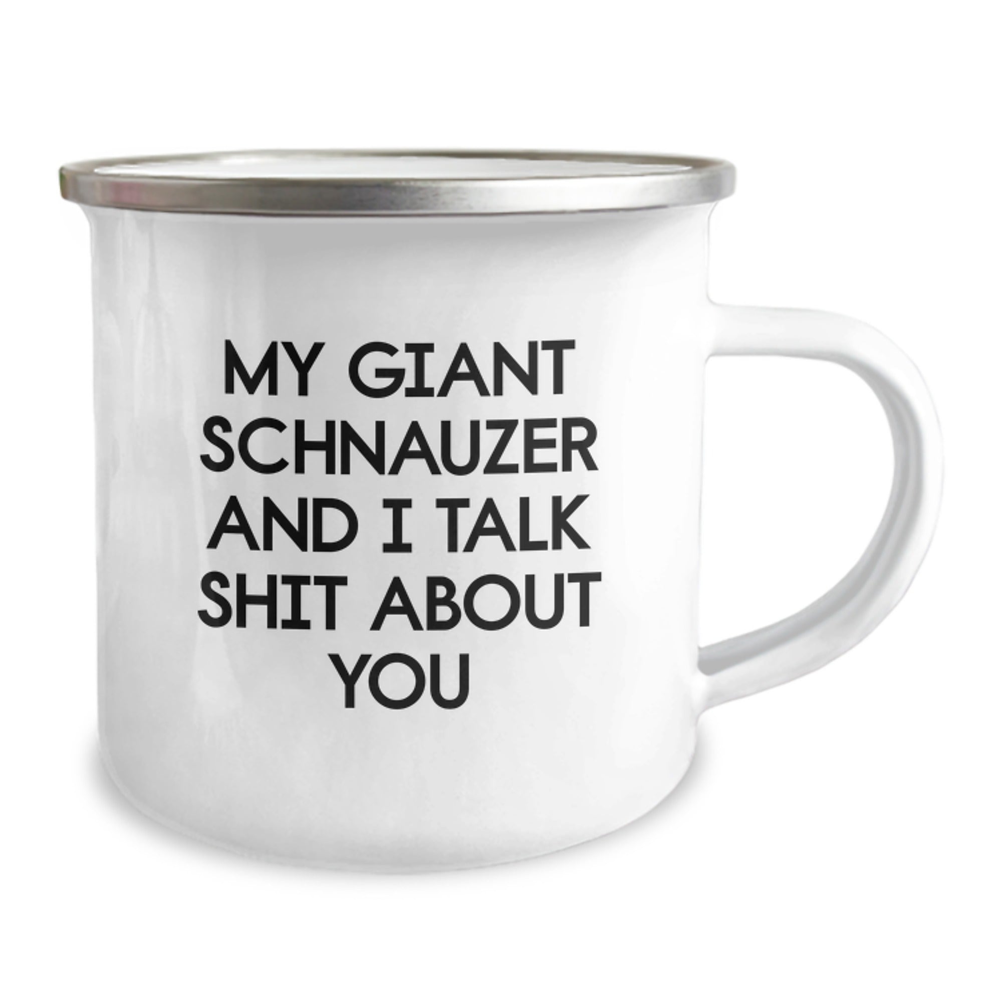 Giant Schnauzer Dog Lover's Funny Birthday Camping Mug Gifts from Friends - Image 2