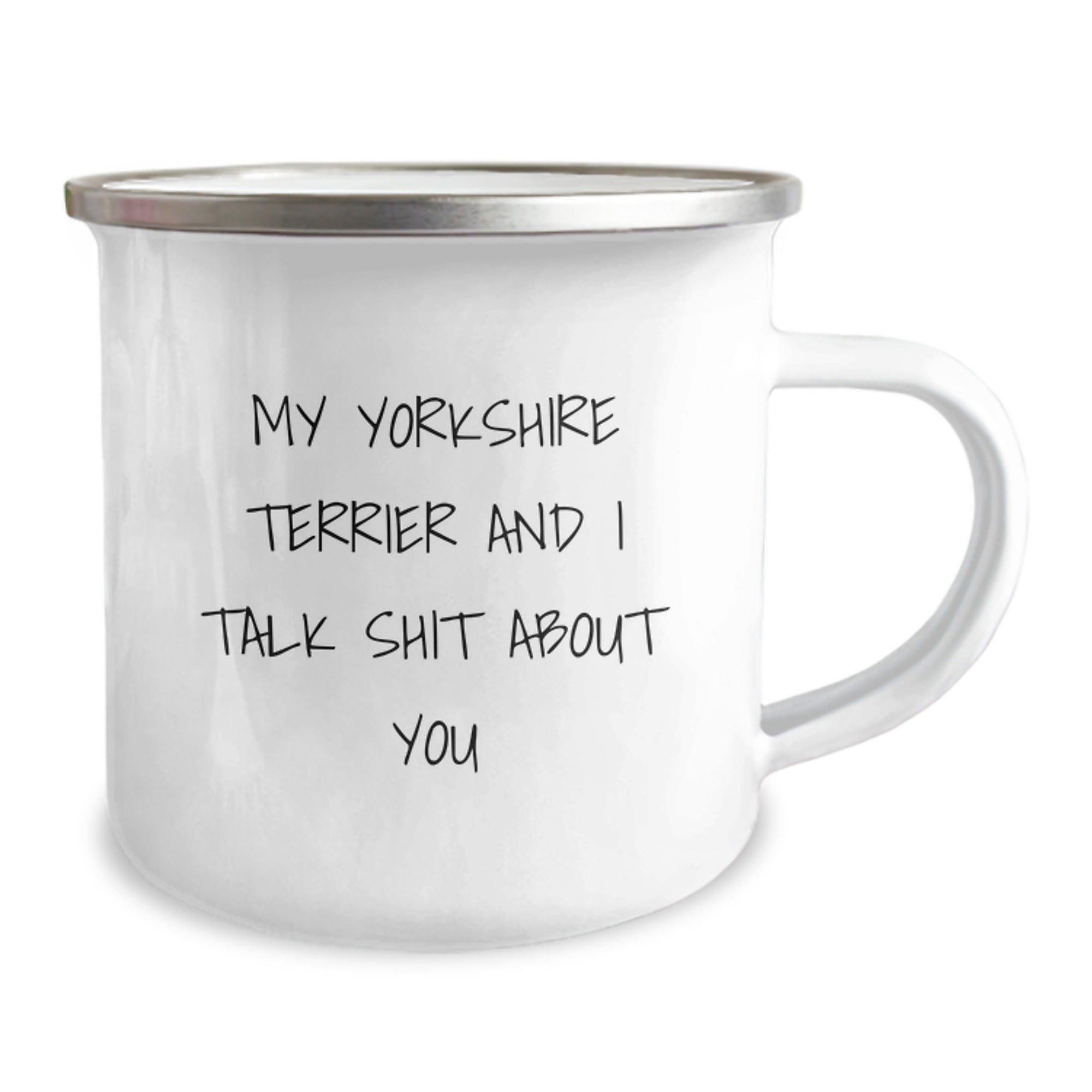 Funny Yorkshire Terrier Dog Gifts from Men, Funny Yorkshire Terrier Dog Christmas Unique Mugs for Women, Friends, Coworkers, Family - My Yorkshire Terrier And I Talk Shit About You - Image 2