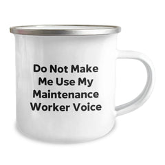 Funny Maintenance Worker Camping Mug Gifts from Men Friends to Maintenance Worker Men Friends Christmas Unique Ideas - Image 2