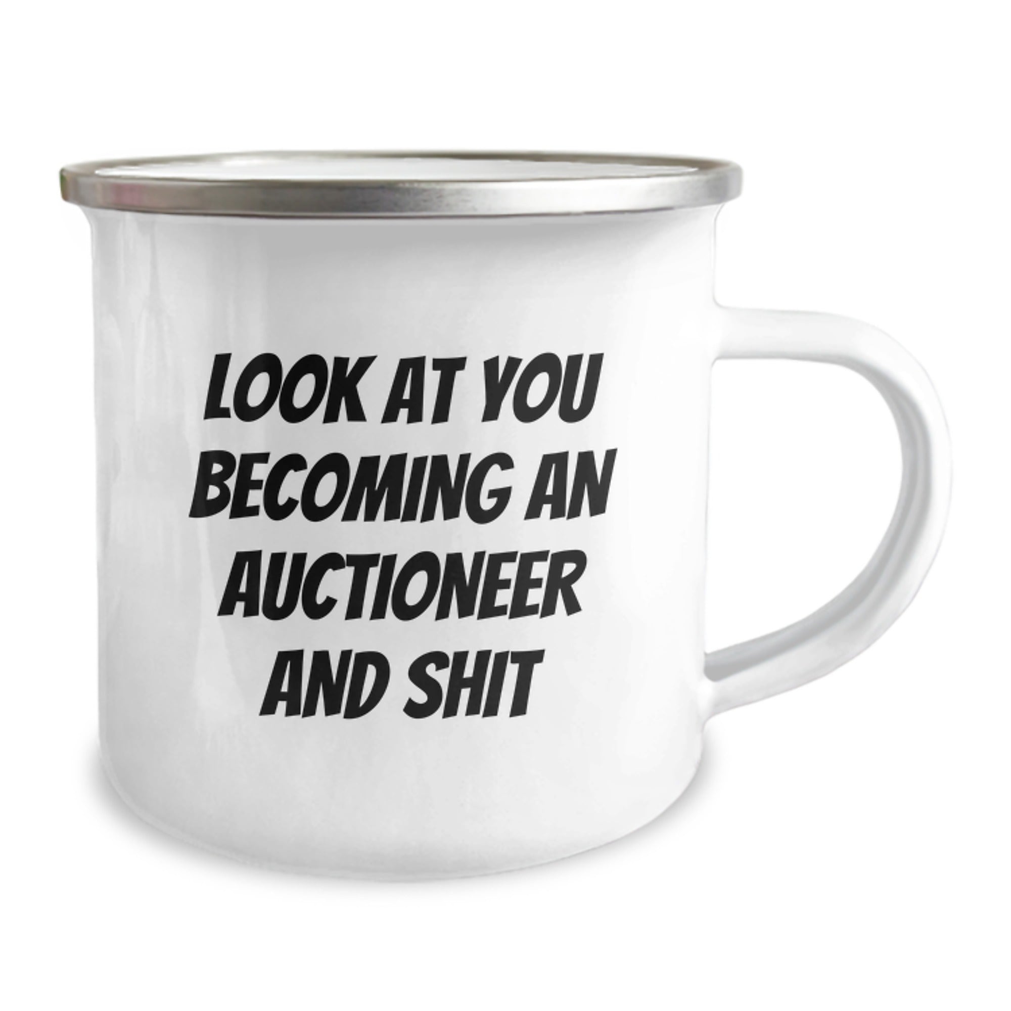 Become an Auctioneer Funny Camping Mug Gifts from Friends to Men and Women on Christmas Unique Occasions - Image 2