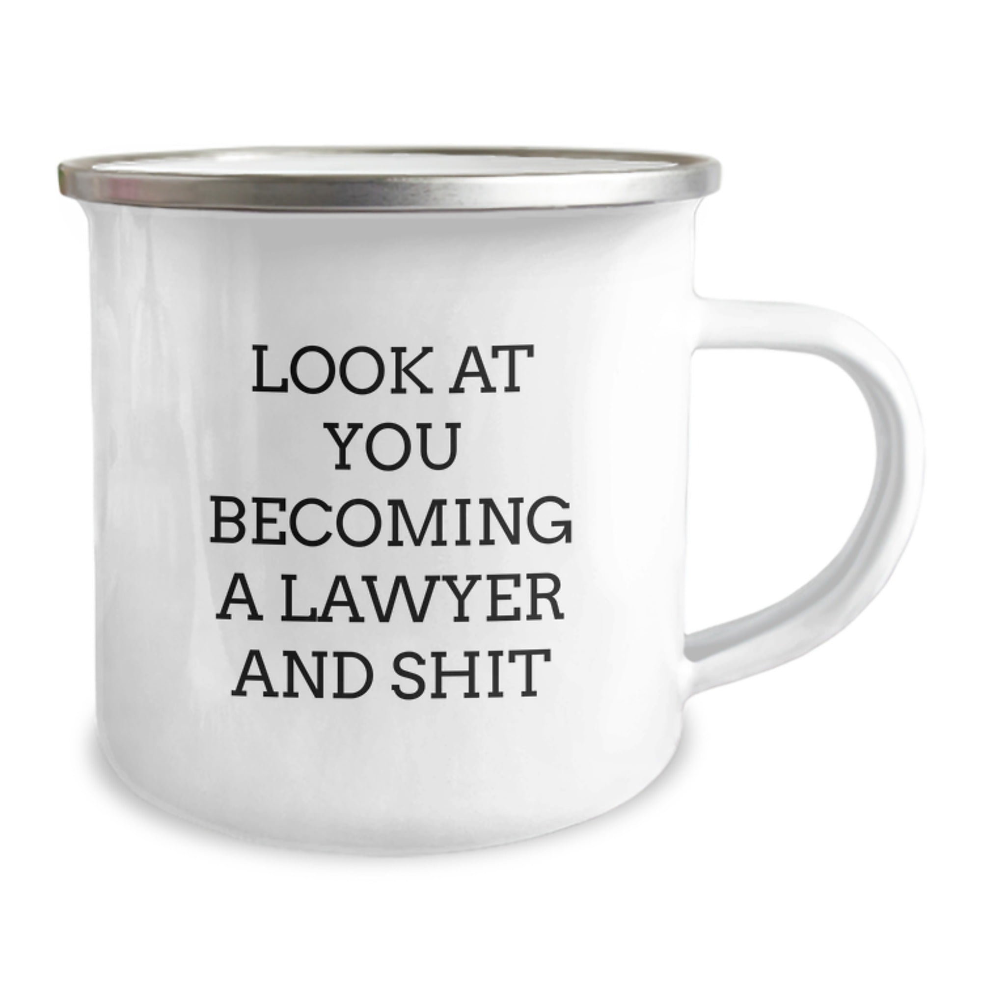 Funny Lawyer Gifts, Unique Christmas Unique Gifts from Friends, Funny Camping Mug for Lawyer - Look At You Becoming A Lawyer And Shit, Funny Lawyer Mug, Lawyer Gifts for Men - Image 2