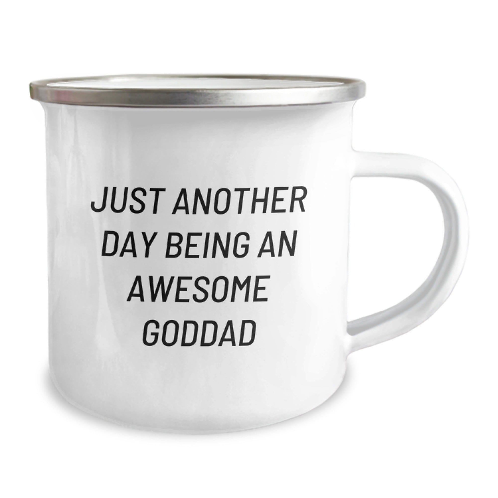 Funny Gifts from Goddad to Men, Unique Christmas Memorable Presents for Dad, Camping Mug with Inspirational Quote - 'Just Another Day Being An Awesome Goddad' - Image 2