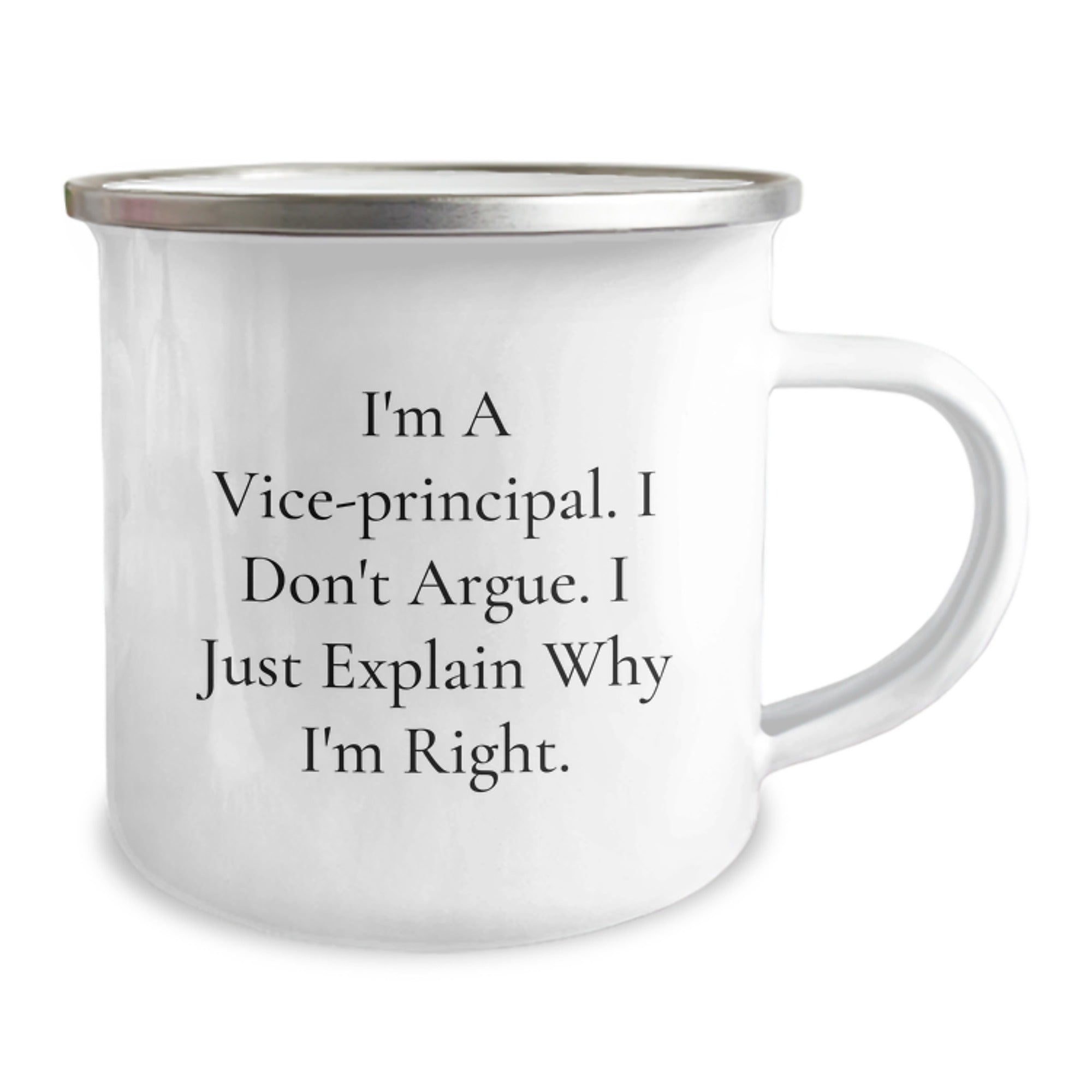 Funny Vice-Principal Gifts from Friends for Men - I Don't Argue, I Just Explain Why I'm Right Christmas Unique Mugs - Image 2