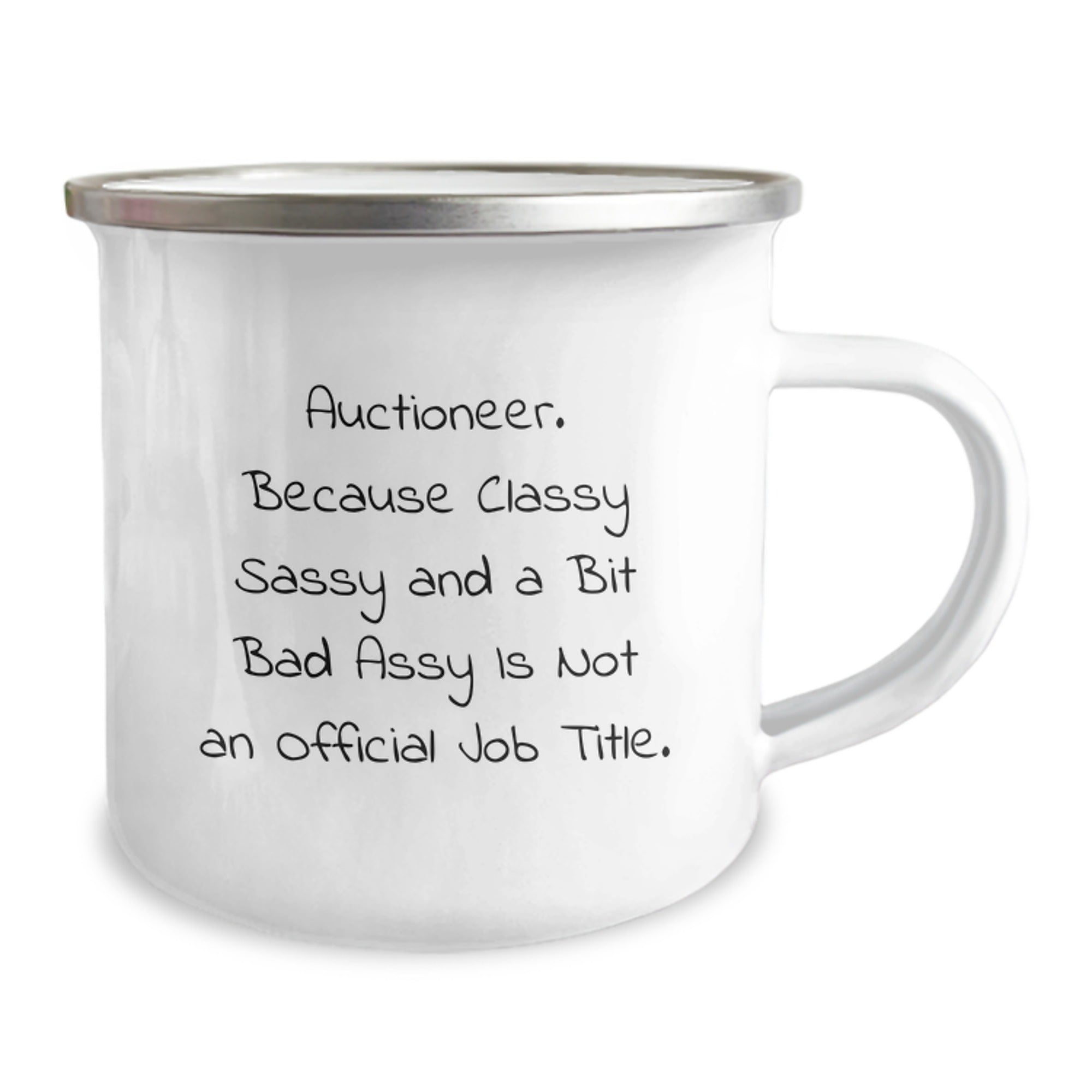 Funny Gifts from Friends and Family for Auctioneer - Classy Sassy And A Bit Fearlessy Camping Mug - Image 2