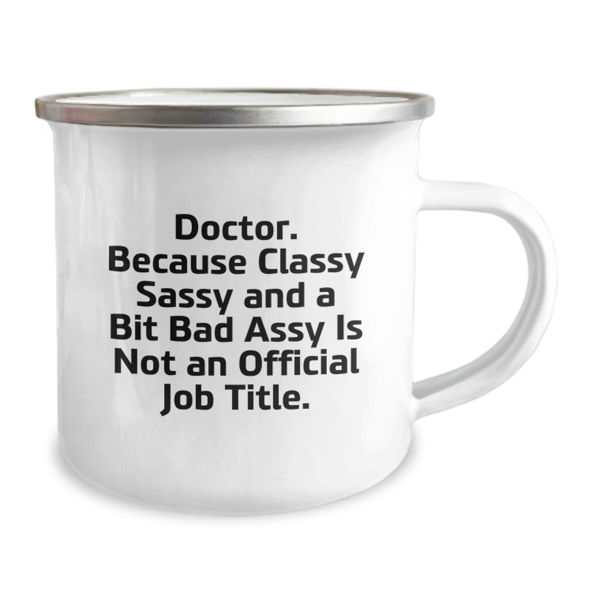 Doctor Humor Camping Mug, Funny Quote Gifts for Doctor Friends from Friends, Unique Christmas Unique Gifts for Men or Women - Image 2