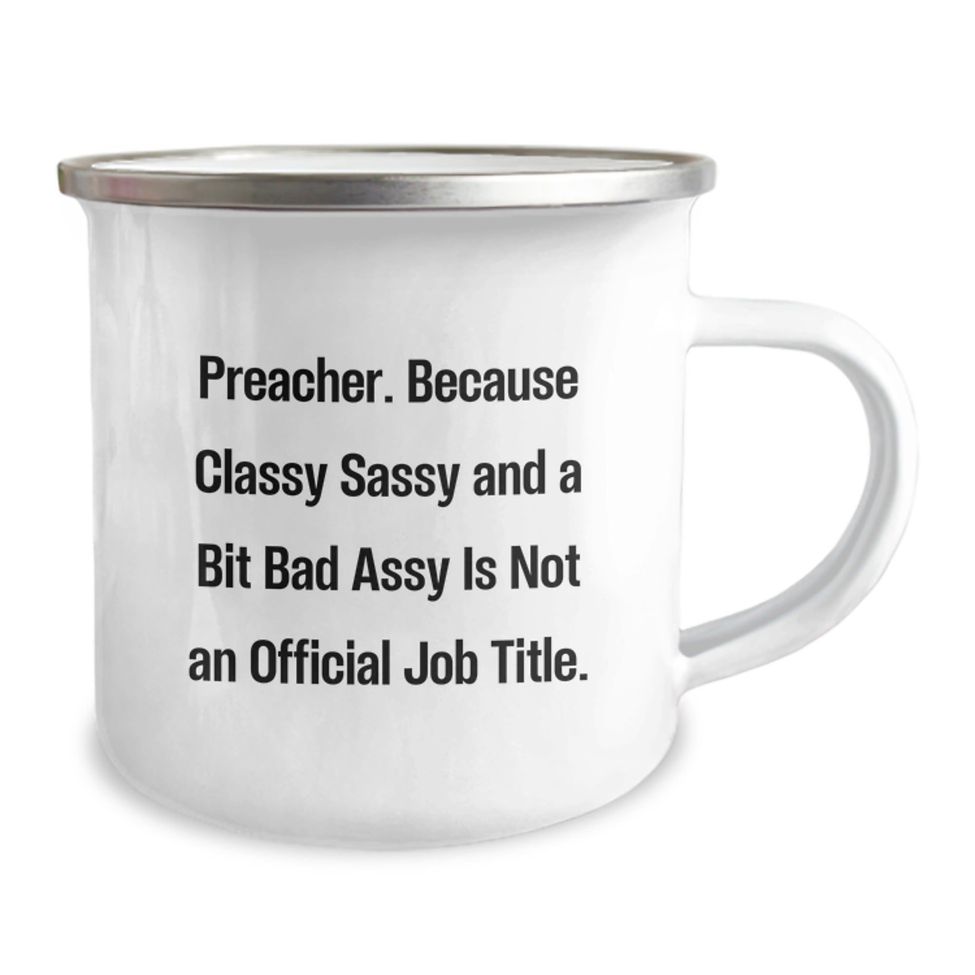 Preacher Camping Mug Funny Gift for Preacher Friends and Family - Sassy Preacher Unique Christmas Unique Gifts - Image 2