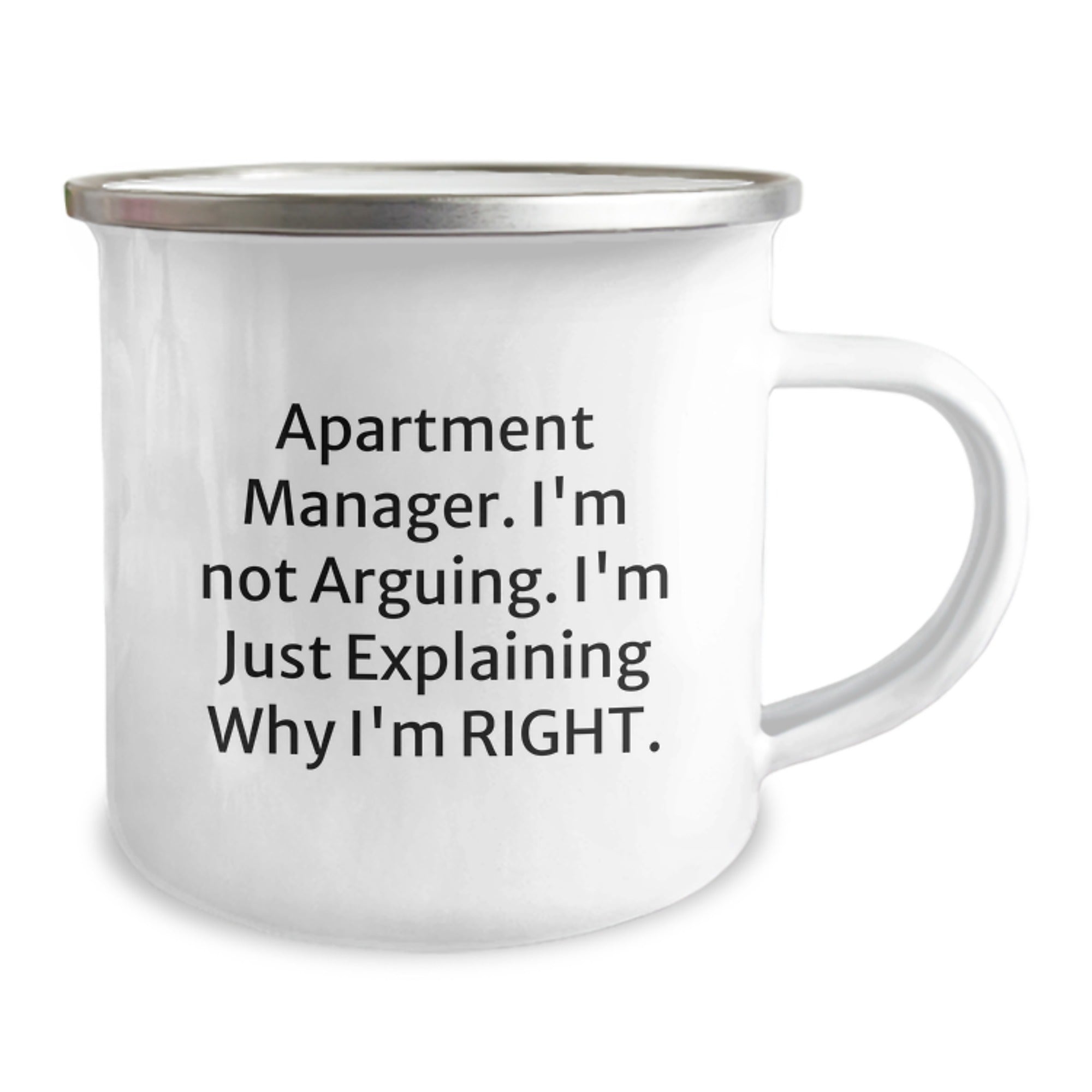 Funny Quote Apartment Manager Gifts for Men - Camping Mug with Christmas Unique Ideas - Image 2