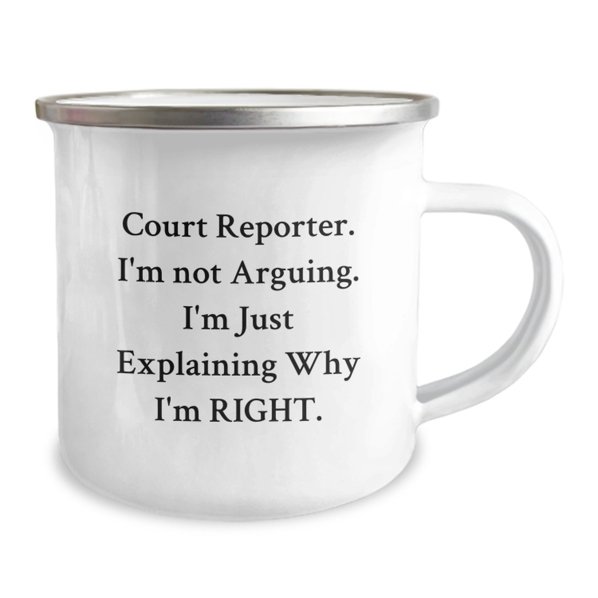 Funny Court Reporter Gifts for Him, Christmas Unique Gift Ideas for Men, Court Reporter Mug - I'm Not Arguing. I'm Just Explaining - Image 2