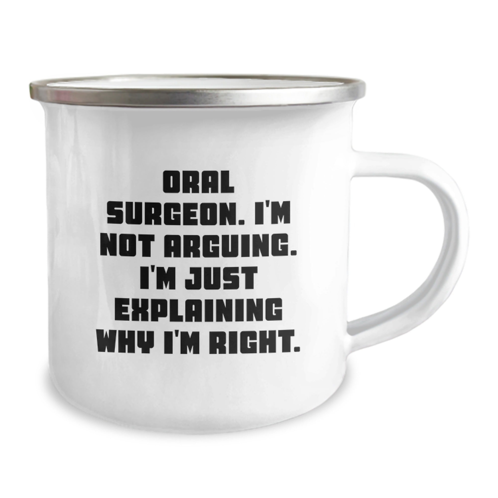 Funny Oral Surgeon Gifts from Friends, Unique Camping Mug for Oral Surgeon, Christmas Unique Gifts for Men - Image 2