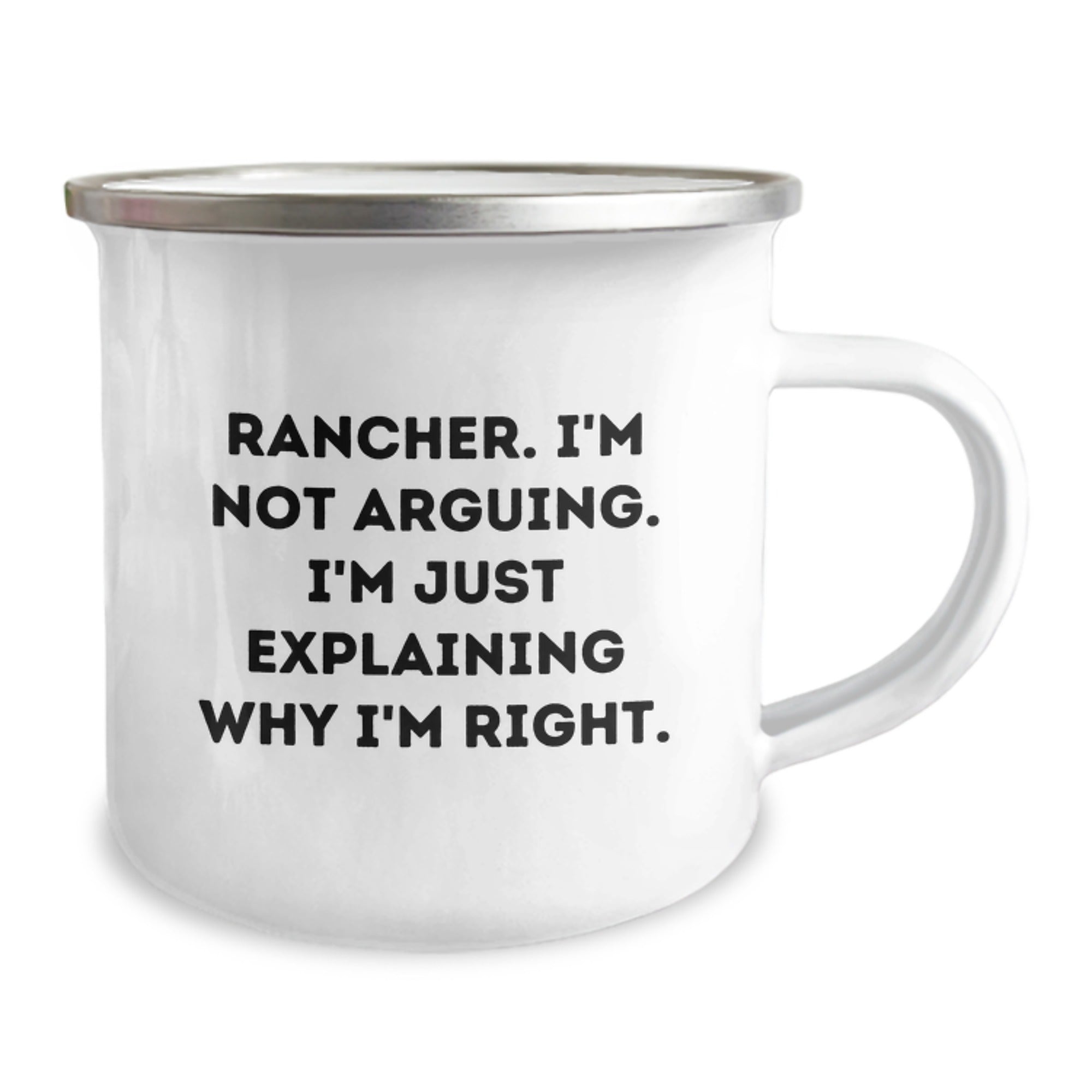 Funny Rancher Gifts, Camping Mug for Rancher Friends and Family, Christmas Unique Presents from Men, Women, or Friends to Ranchers - Image 2