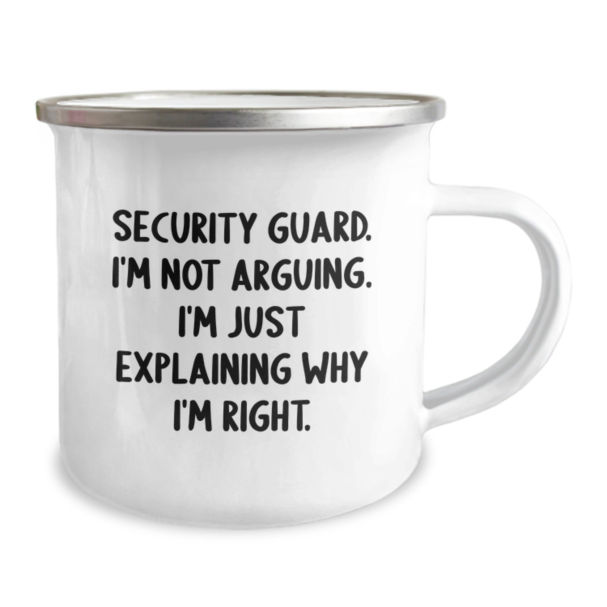 Funny Security Guard Gifts for Men, Camping Mug, 'I'm Not Arguing I'm Just Explaining Why I'm Right', Christmas Unique Gifts from Friends - Image 2