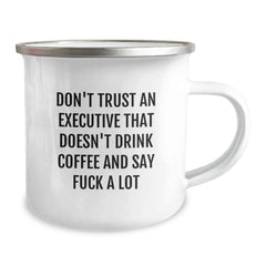 Funny Executive Gifts from Men to Friends and Family - Unique Camping Mug for Executives Who Say F--k A Lot - Christmas Unique Presents - Image 2