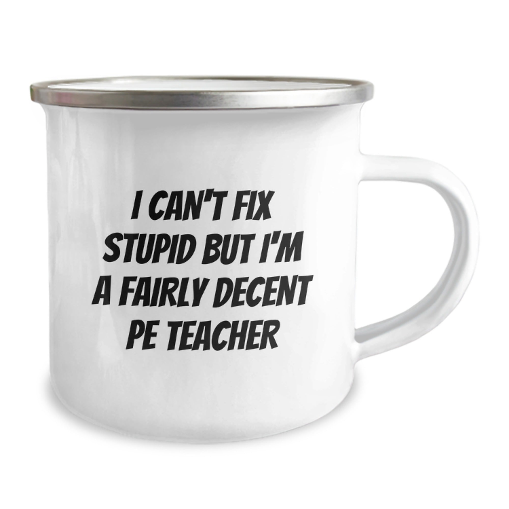 Funny PE Teacher Camping Mug Gifts from Friends to Family Members, Perfect for Christmas Unique Presents - Image 2