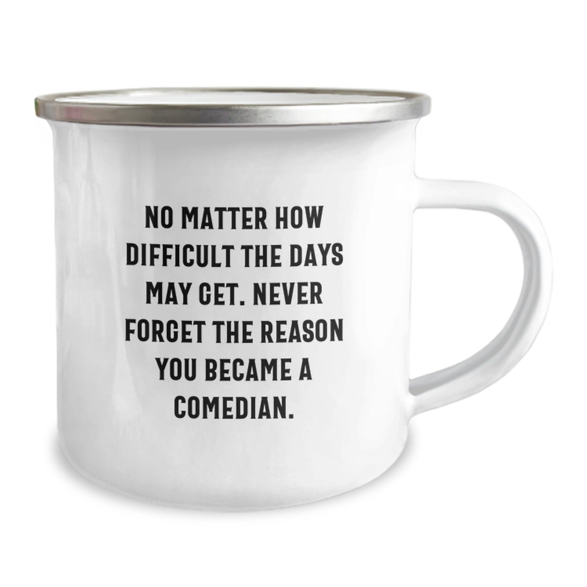 Funny Comedian Gifts from Friends, Comedian Camping Mug with Inspiring Quote, Christmas Unique Gifts for Comedian Men - Image 2