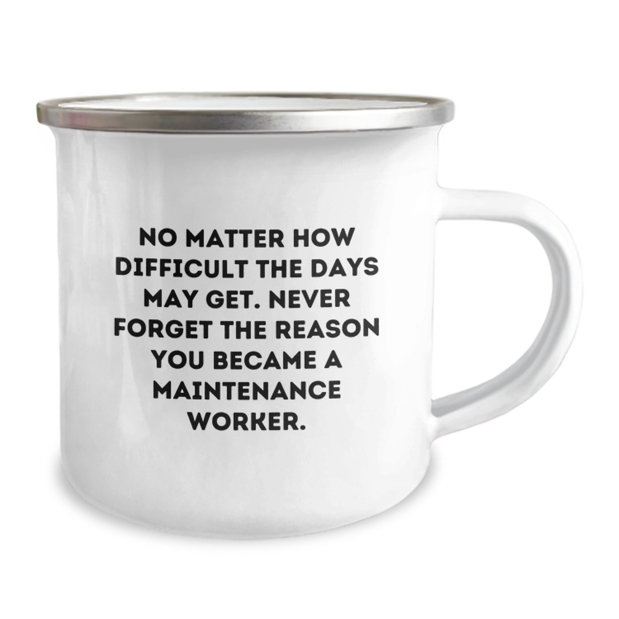 Maintenance Worker Inspirational Gifts, Funny Motivational Quote Camping Mug, Gifts from Family, Friends, or Coworkers for Men, Women, or Maintenance Worker Graduation Unique Gifts - Image 2