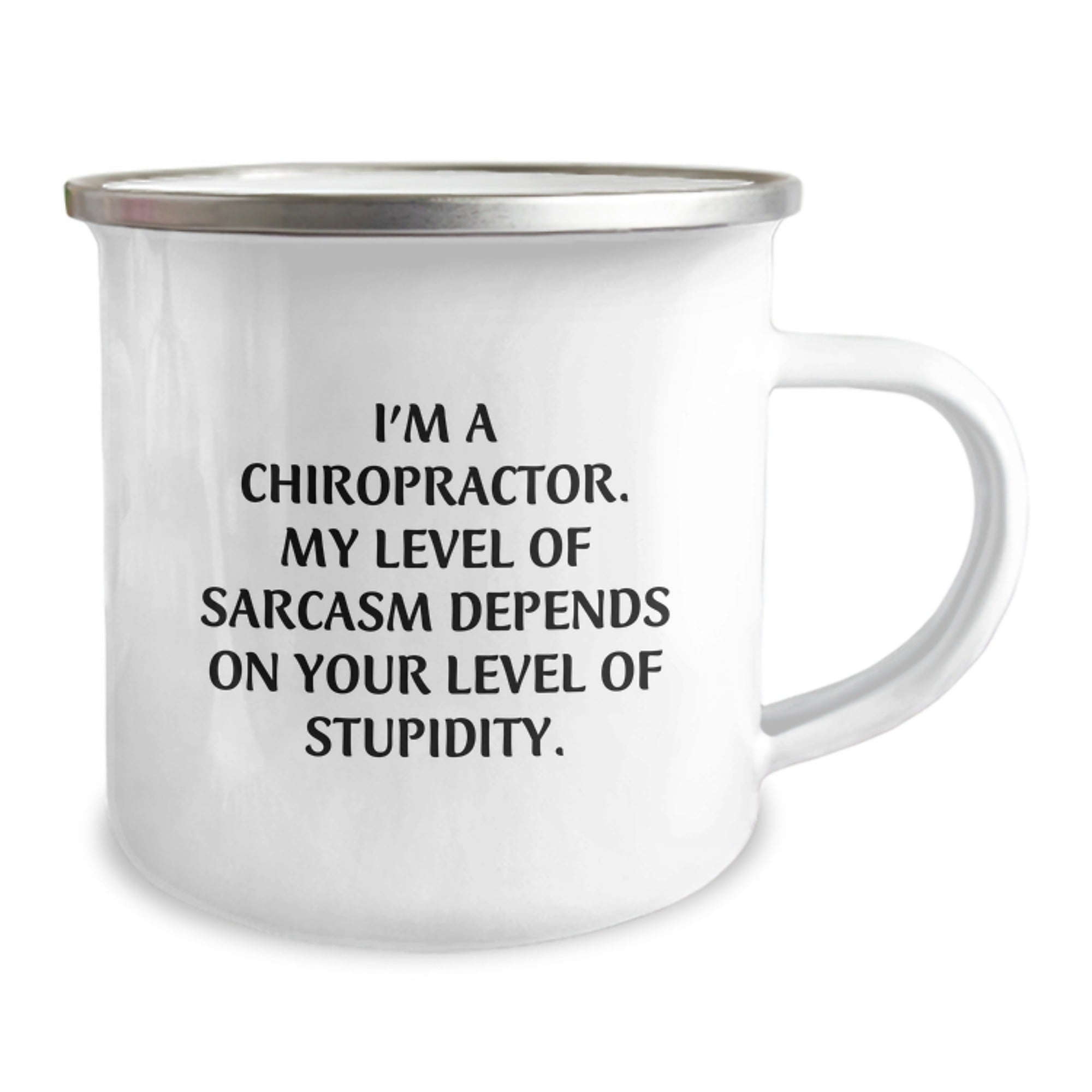 Chiropractor Gifts from Friends, Funny Camping Mug for Men, Gifts for Chiropractor Graduation Unique Gifts, Sarcasm Lovers - Image 2