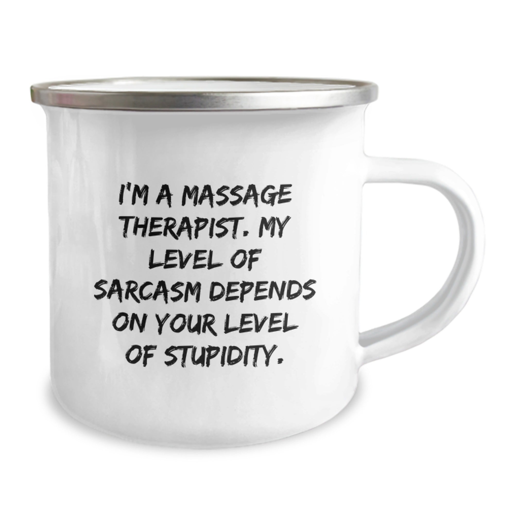 Funny Massage Therapist Gifts from Friends for Christmas - Sarcasm Humor Camping Mug - Image 2