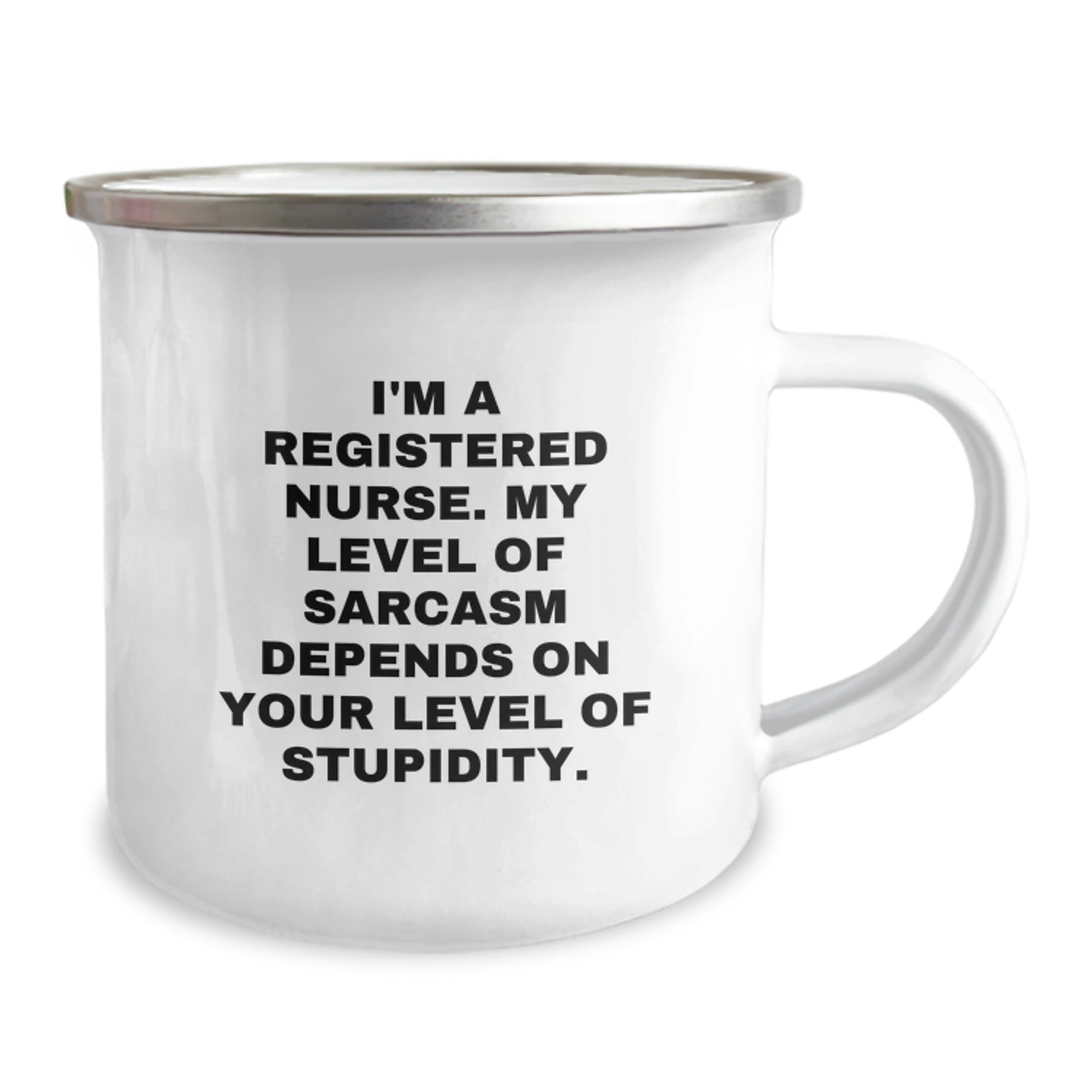 Funny Gifts for Registered Nurses, Camping Mugs with Sarcasm Quote, Christmas Unique Presents from Friends to Family Members - Image 2