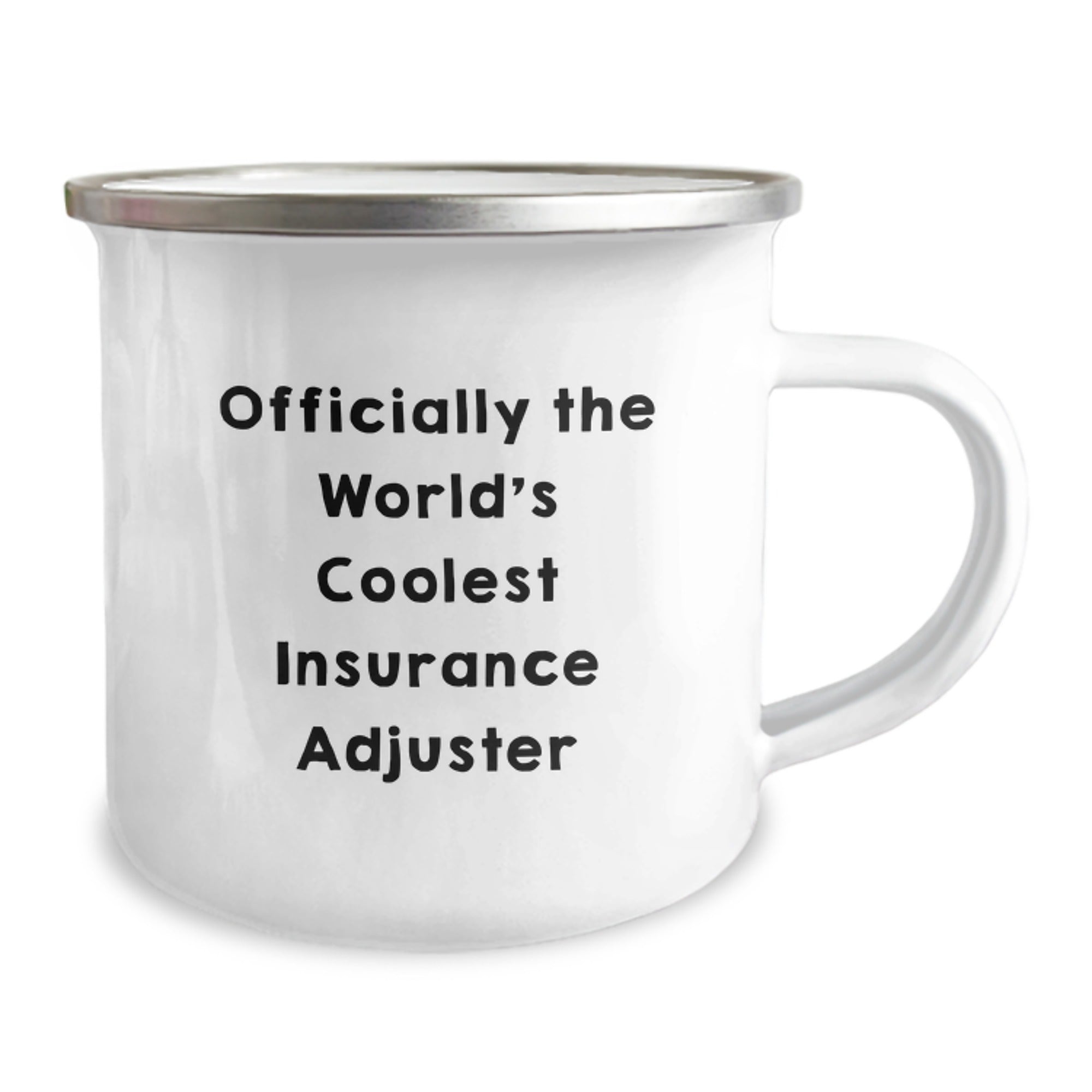 Funny Insurance Adjuster Gifts from Friends and Family for Graduation - Officially The World's Coolest Insurance Adjuster Stainless Steel Camping Mug - Image 2