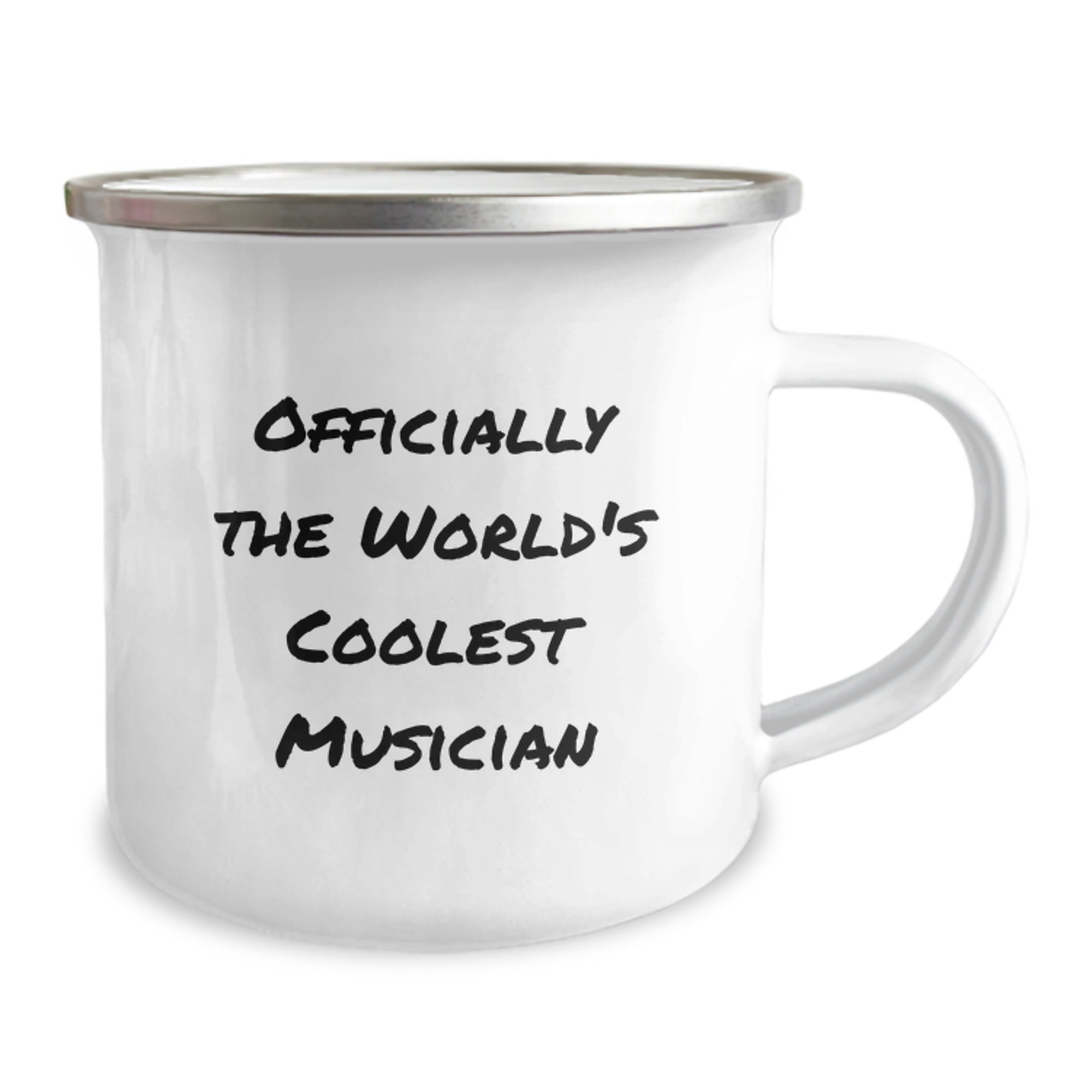 Funny Musician Gifts for Friends, 'Officially The World's Coolest Musician', Camping Mug, Graduation Unique Gifts from Family - Image 2