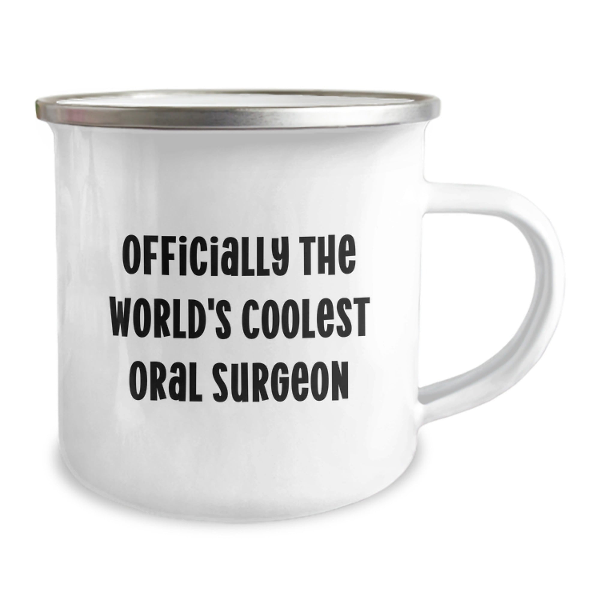 Funny Oral Surgeon Gifts for Men from Friends - 'Officially The World's Coolest Oral Surgeon' Camping Mug for Graduation - Image 2