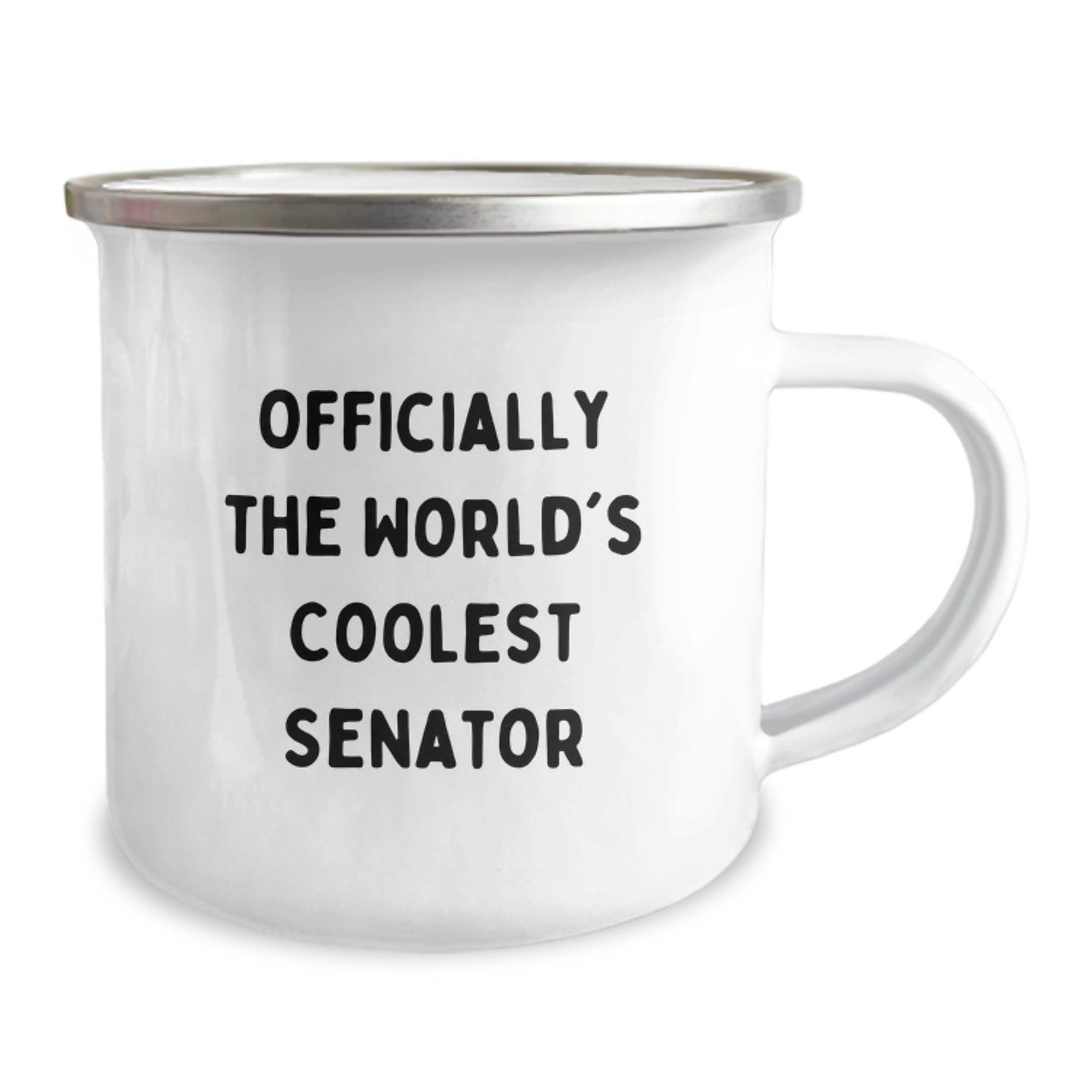 Funny Senator Gifts - Officially The World's Coolest Senator Camping Mug, Birthday Unique Gifts from Friends to Senator - Image 2