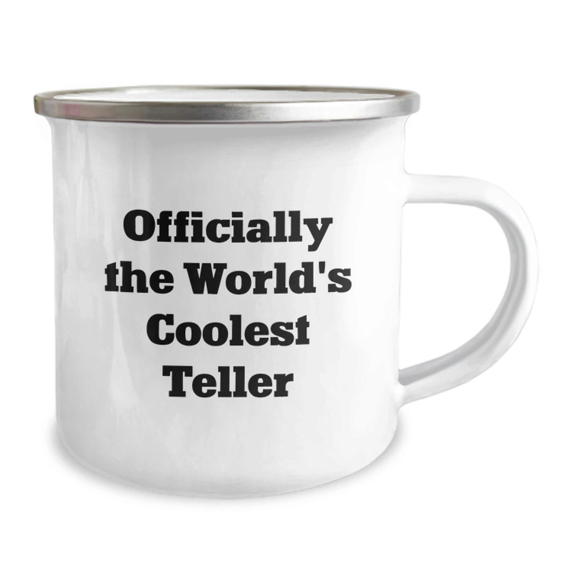 Funny Teller Gifts from Friends for Graduation, Camping Mug with Quote 'Officially The World's Coolest Teller', Unique and Humorous Teller Mugs for Men - Image 2