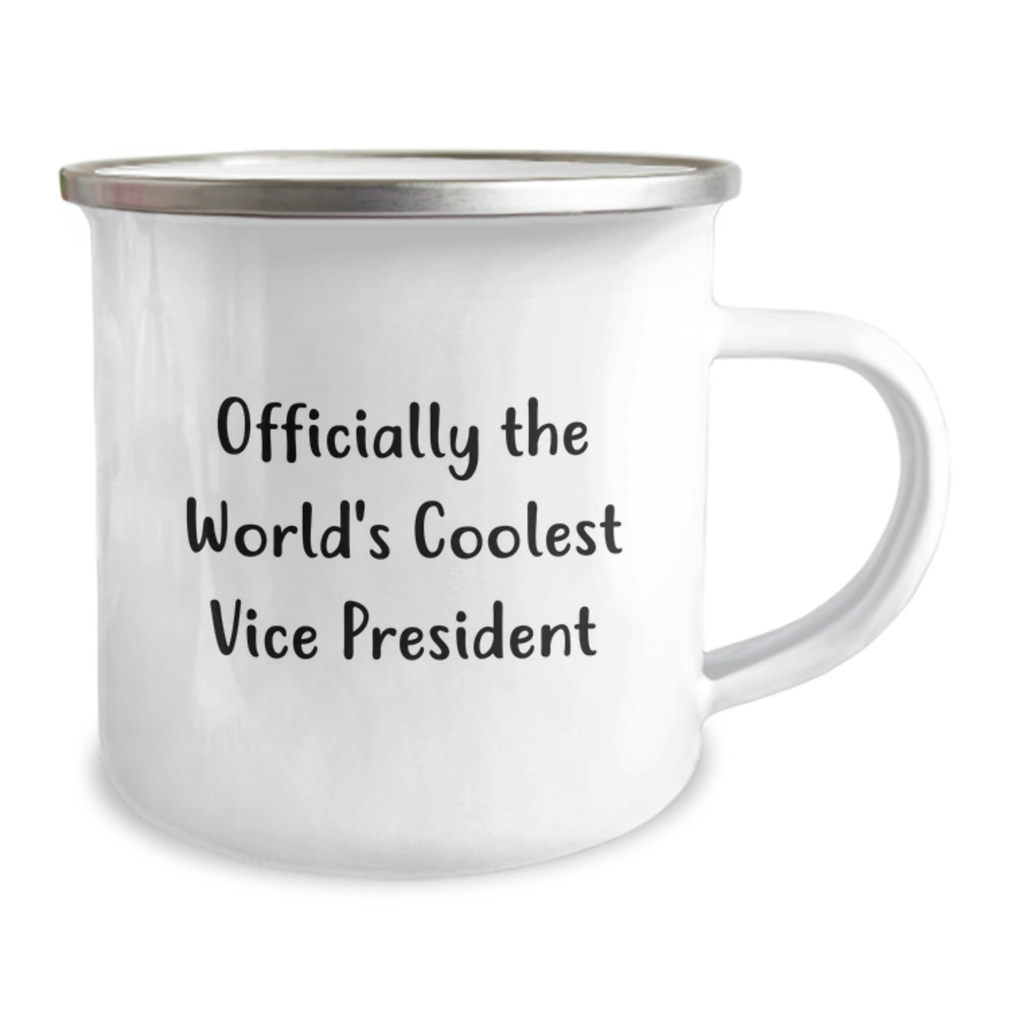 Funny Vice President Gifts from Friends - Officially The World's Coolest Vice President, 12 oz Camping Mug for Vice President, Graduation Unique Gifts - Image 2