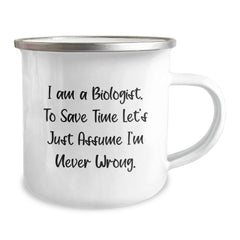 Biologist Camping Mug Gifts from Men Friends to Biologist Friends on Christmas Unique - Image 2