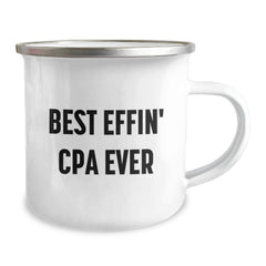 Funny CPA Gifts from Men, Best Effin' Cpa Ever Quote, Camping Mug for Graduation Unique Gifts - Image 2
