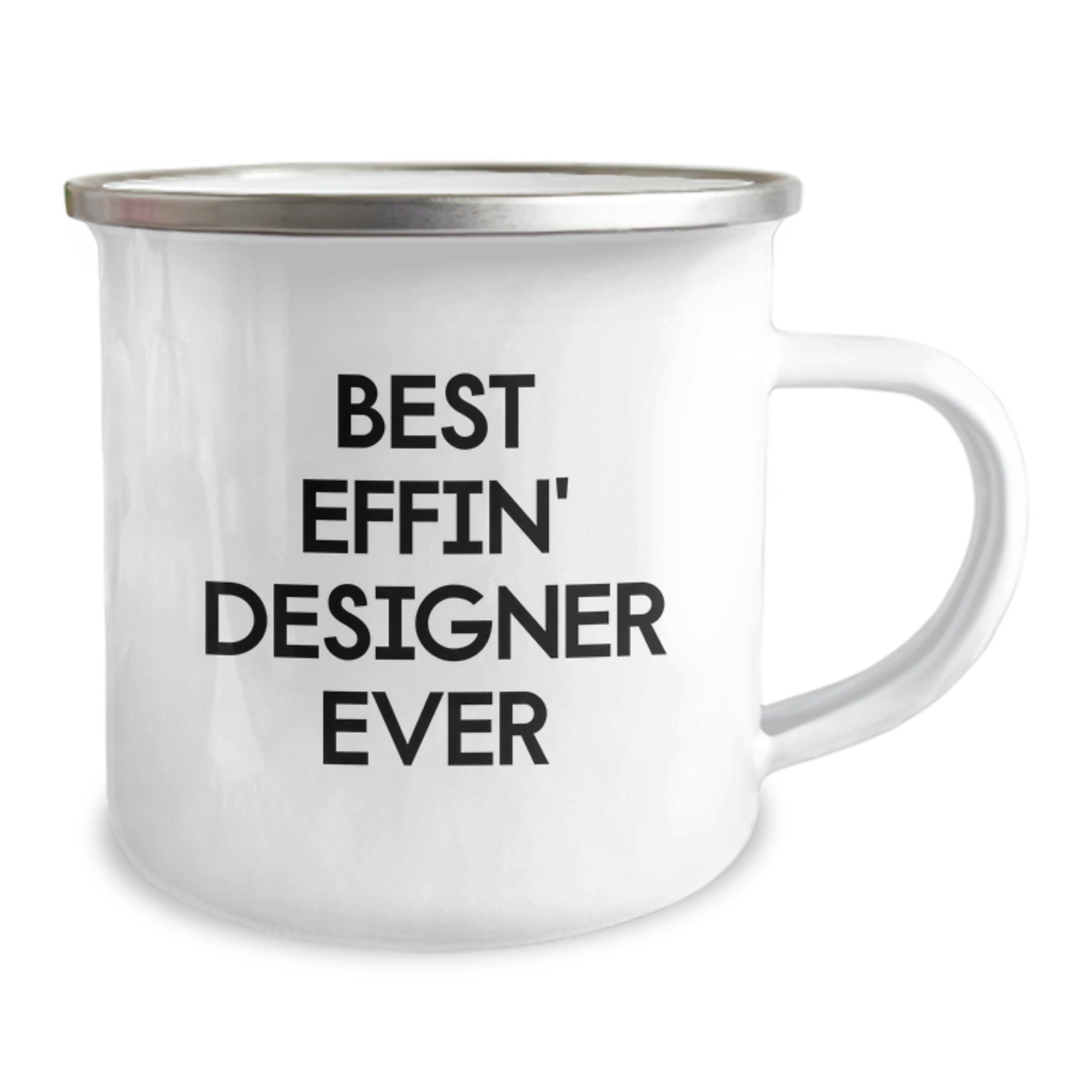 Designer Gifts from Friends for Best Effin' Designer Ever Graduation Unique Gifts, Funny Camping Mug, 12 oz Stainless Steel with Enamel Finish - Image 2