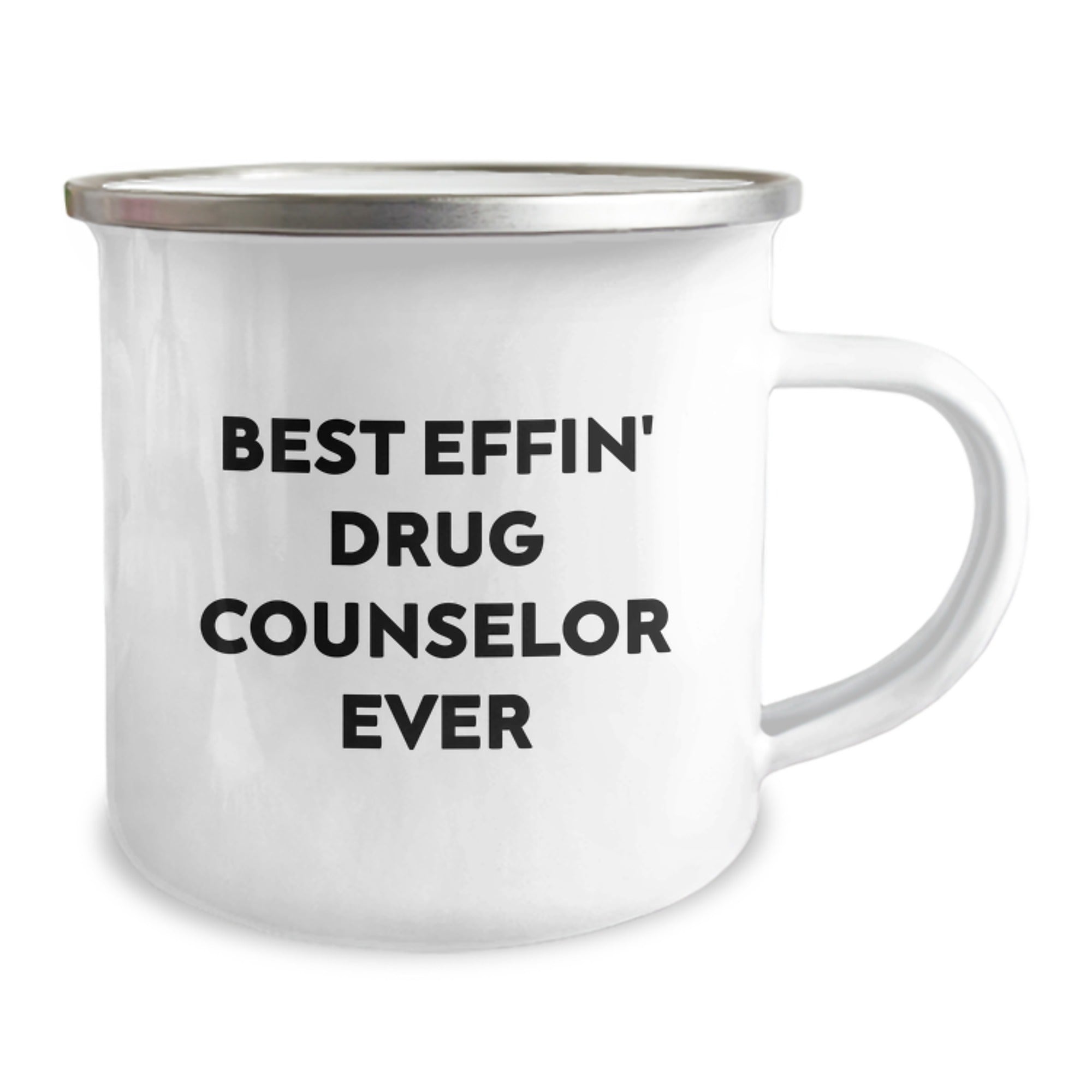 Funny Drug Counselor Gifts from Friends, Best Effin' Drug Counselor Ever Camping Mug, Christmas Unique Presents for Drug Counselor Men - Image 2