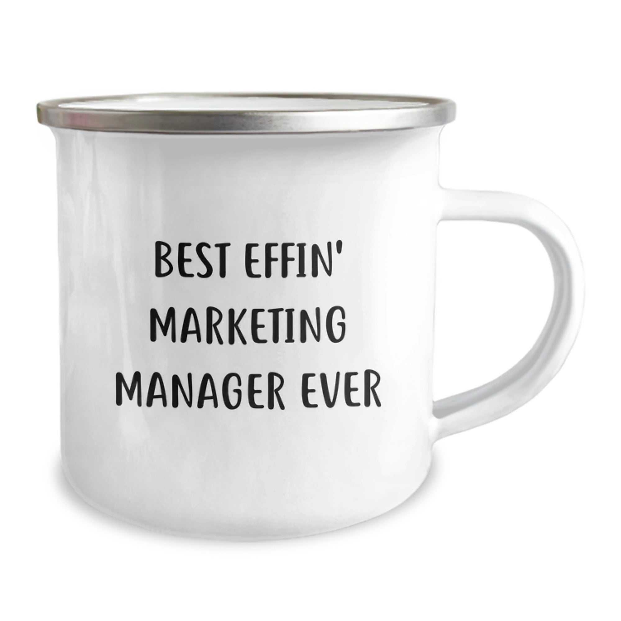 Marketing Manager Gifts - Best Effin' Marketing Manager Ever Camping Mug for Graduation - Image 2