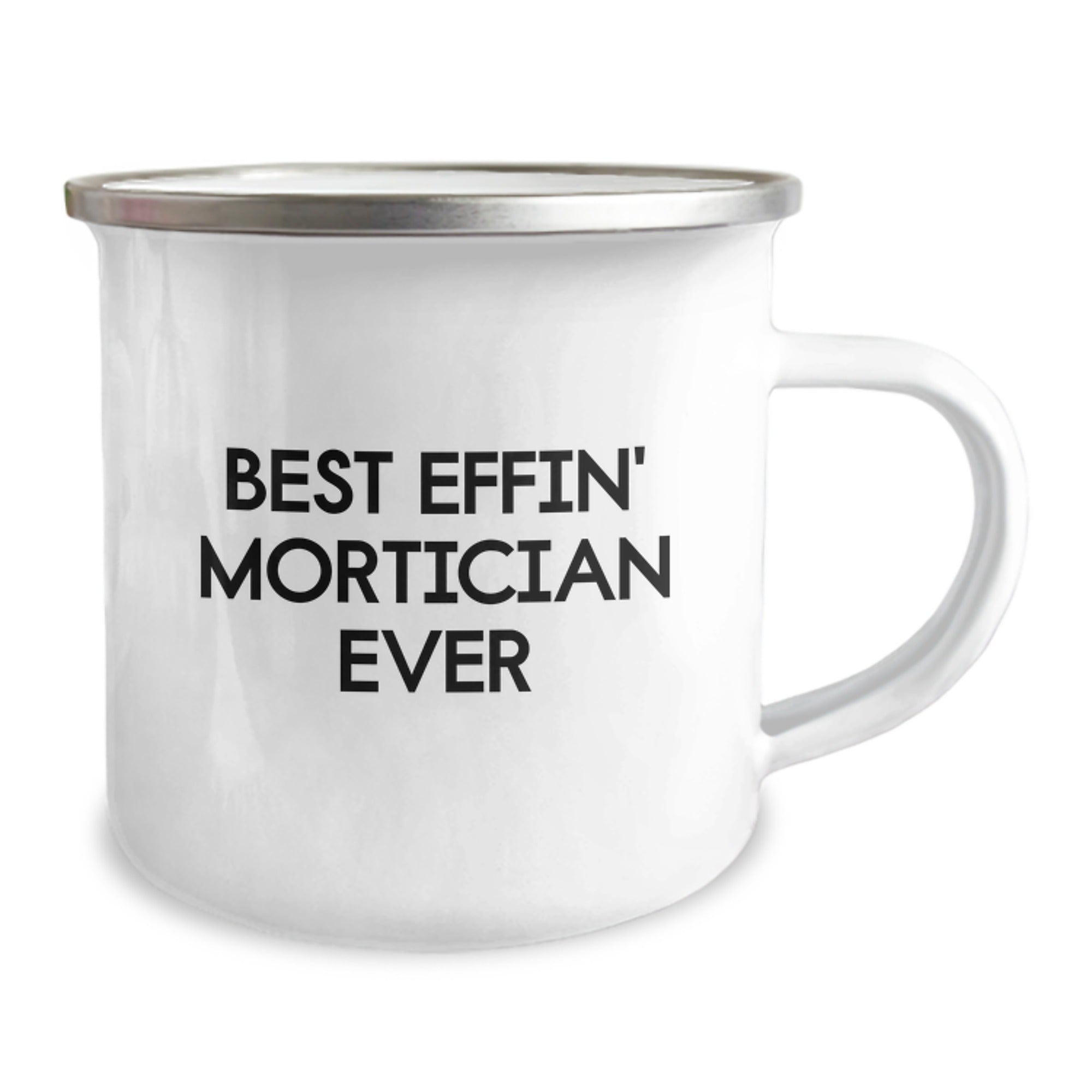 Funny Mortician Gifts for Men, Best Effin' Mortician Ever Camping Mug, Christmas Unique Presents from Friends - Image 2