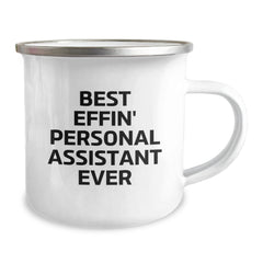 Funny Personal Assistant Gifts for Her from Friends - Best Effin' Camping Mug for Graduation - Image 2