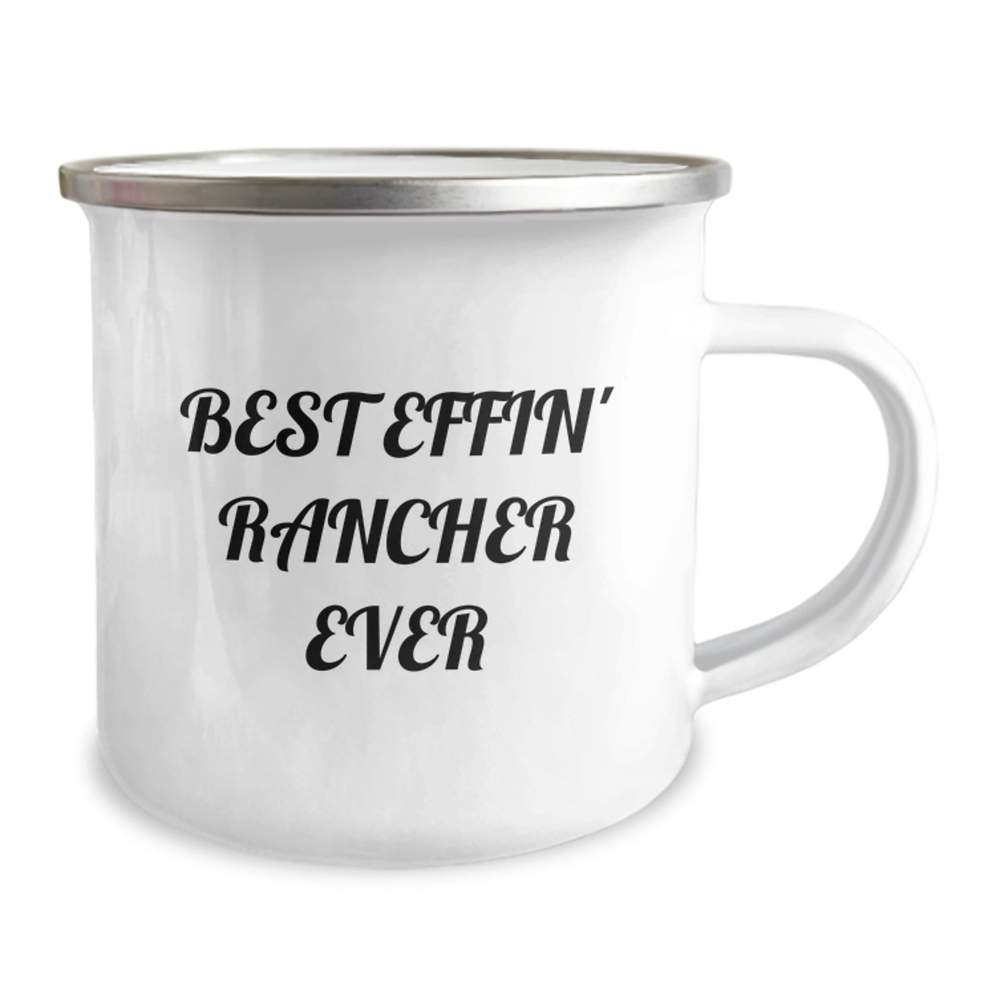 Funny Rancher Gifts for Men - Best Effin' Rancher Ever Camping Mug, Unique Birthday Unique Gifts from Friends - Image 2