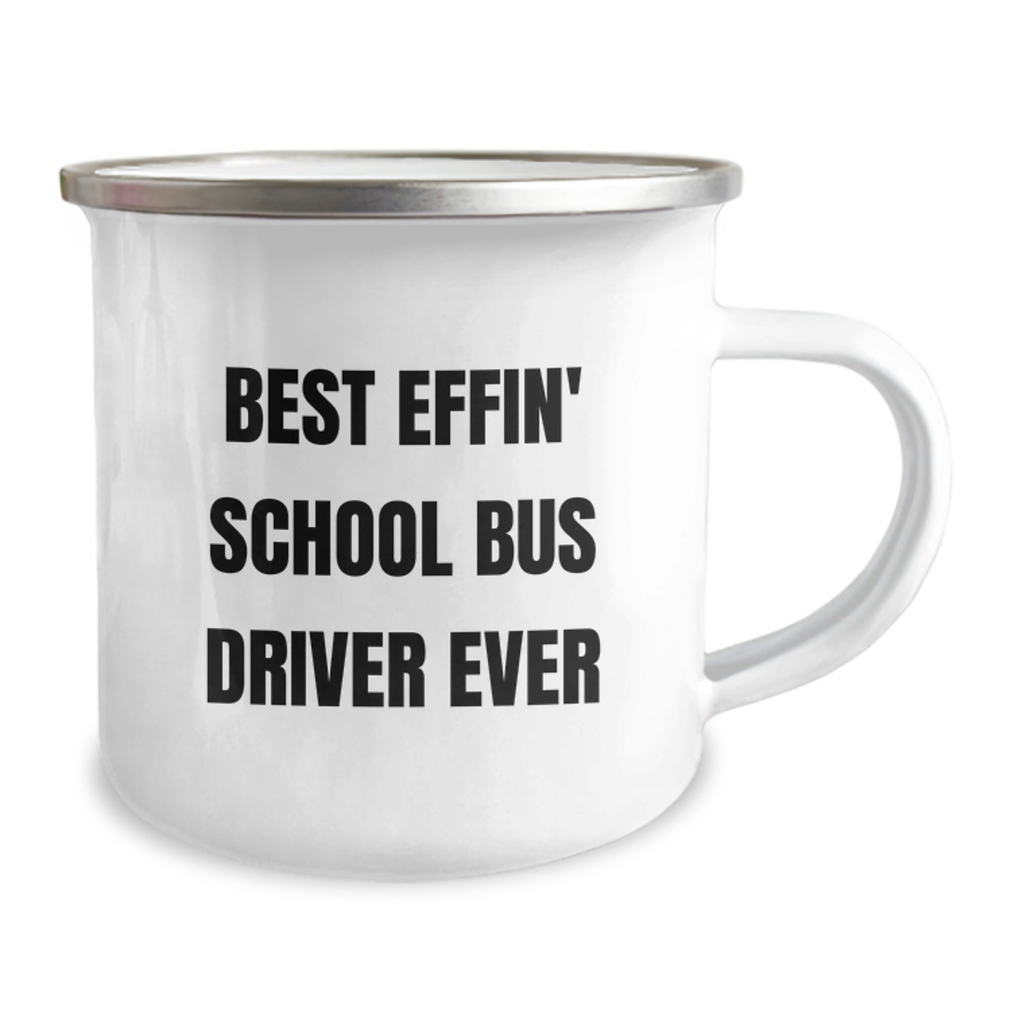 Funny School Bus Driver Gifts from Friends, Unique Camping Mugs for School Bus Driver Best Effin' Ever, Graduation Unique Gifts - Image 2