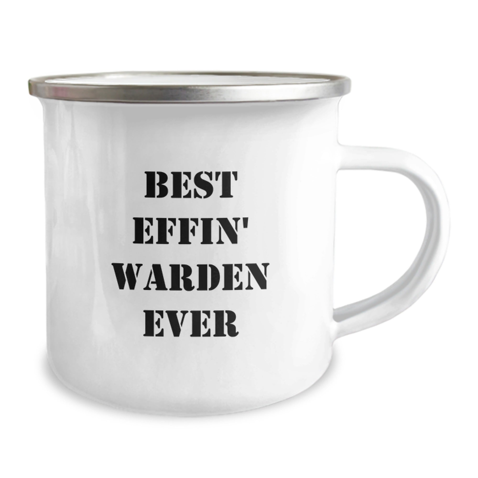 Funny Warden Gifts from Friends - Best Effin' Warden Ever Camping Mug for Birthday, Unique Warden Mugs, Warden Enthusiasts, Gifts from Friends to Warden - Image 2