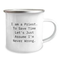 Funny Priest Gifts for Men from Friends and Family - I Am A Priest Mug for Christmas - Image 2