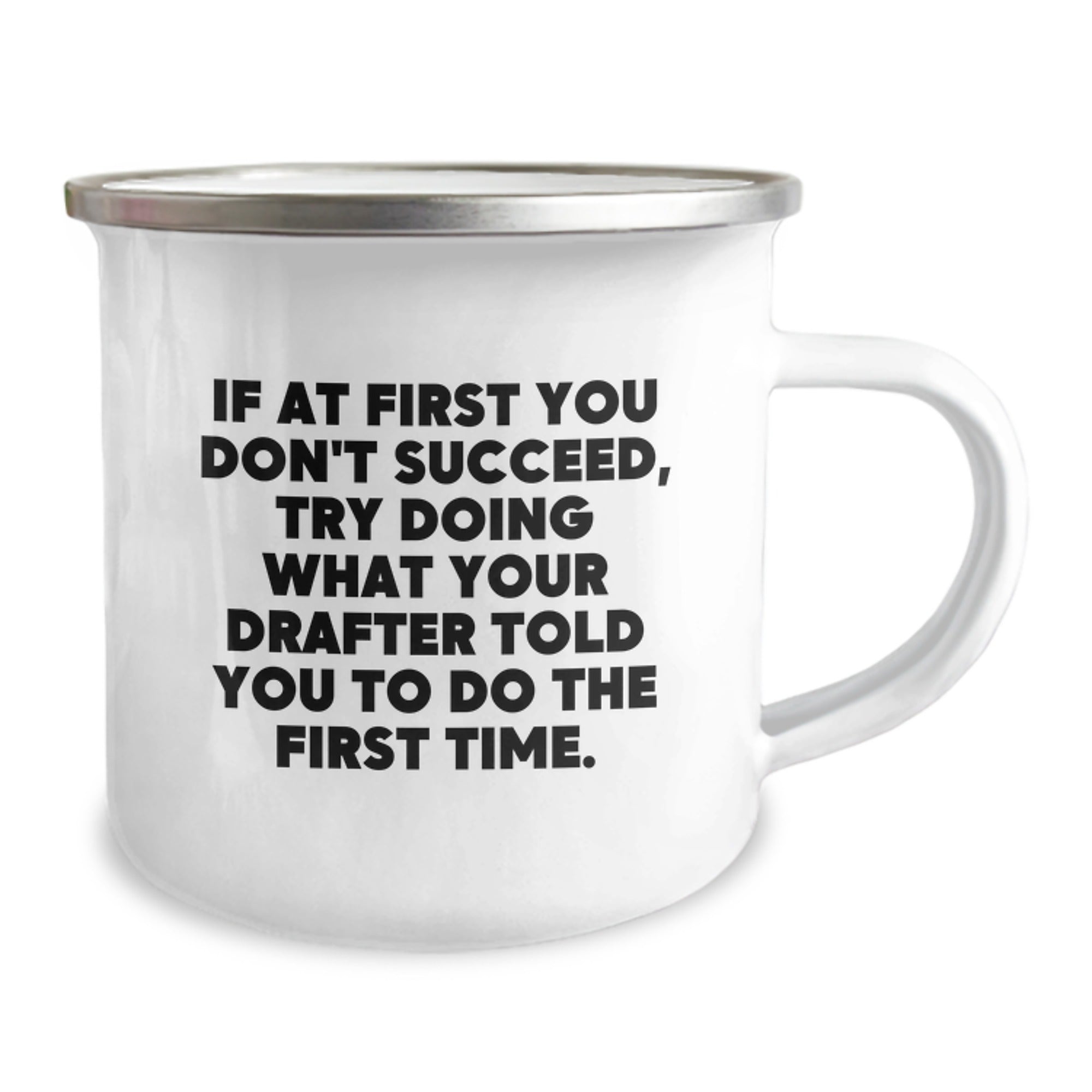Funny Drafter Gifts: Inspirational Quote Camping Mug, Gifts from Friends for Men, Unique Graduation Gifts for Him - Image 2