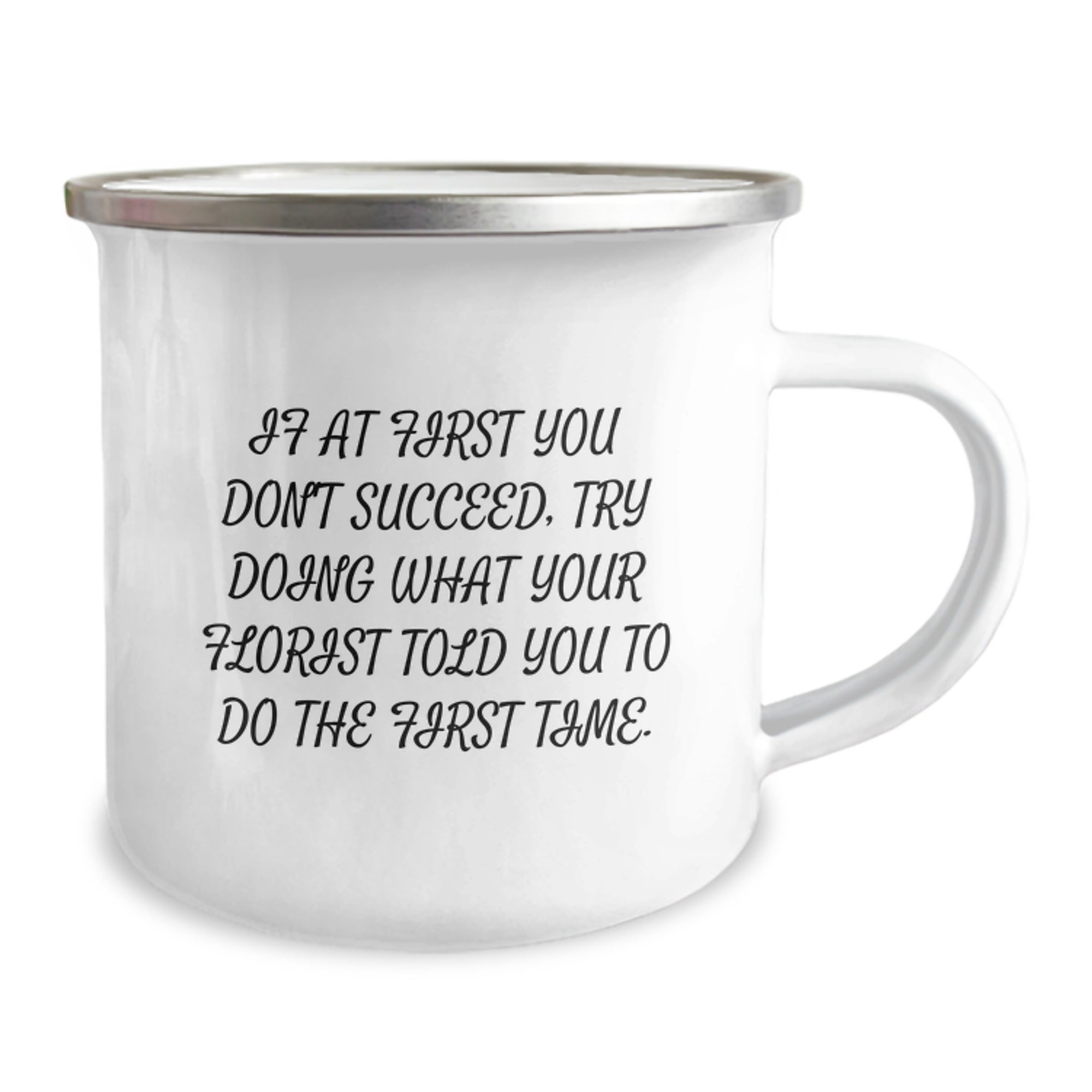 Funny Florist Gifts from Men to Friends, Christmas Unique Mugs with Inspirational Quote - Camping Mug for Florist - Image 2