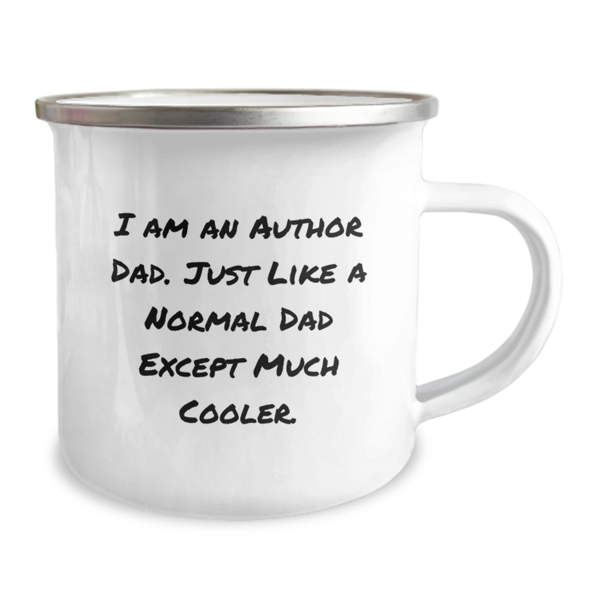 Author Dad's Cool Camping Mug, Funny Quote Gifts from Father to Author, Graduation Unique Gifts for Author Friends and Family - Image 2