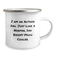 Author Dad's Cool Camping Mug, Funny Quote Gifts from Father to Author, Graduation Unique Gifts for Author Friends and Family - Image 2