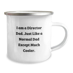 Funny Director Dad Camping Mug, Gifts for Him from Family, Perfect for Fathers Day or Christmas Unique Gifts - Image 2