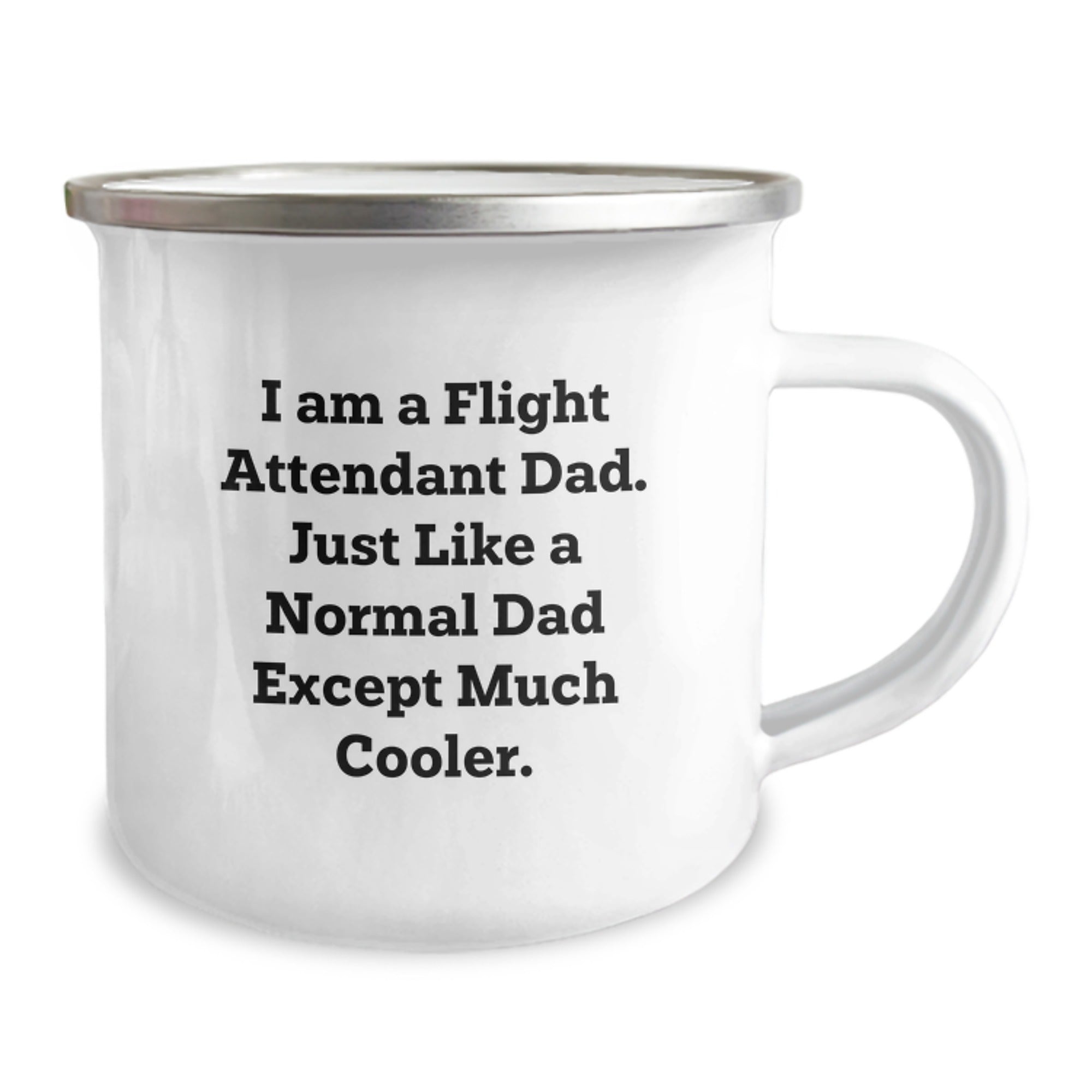 Flight Attendant Dad Gifts for Men, Funny Camping Mug for Him, Unique Graduation Unique Gifts from Family, 'I Am A Flight Attendant Dad' - Image 2