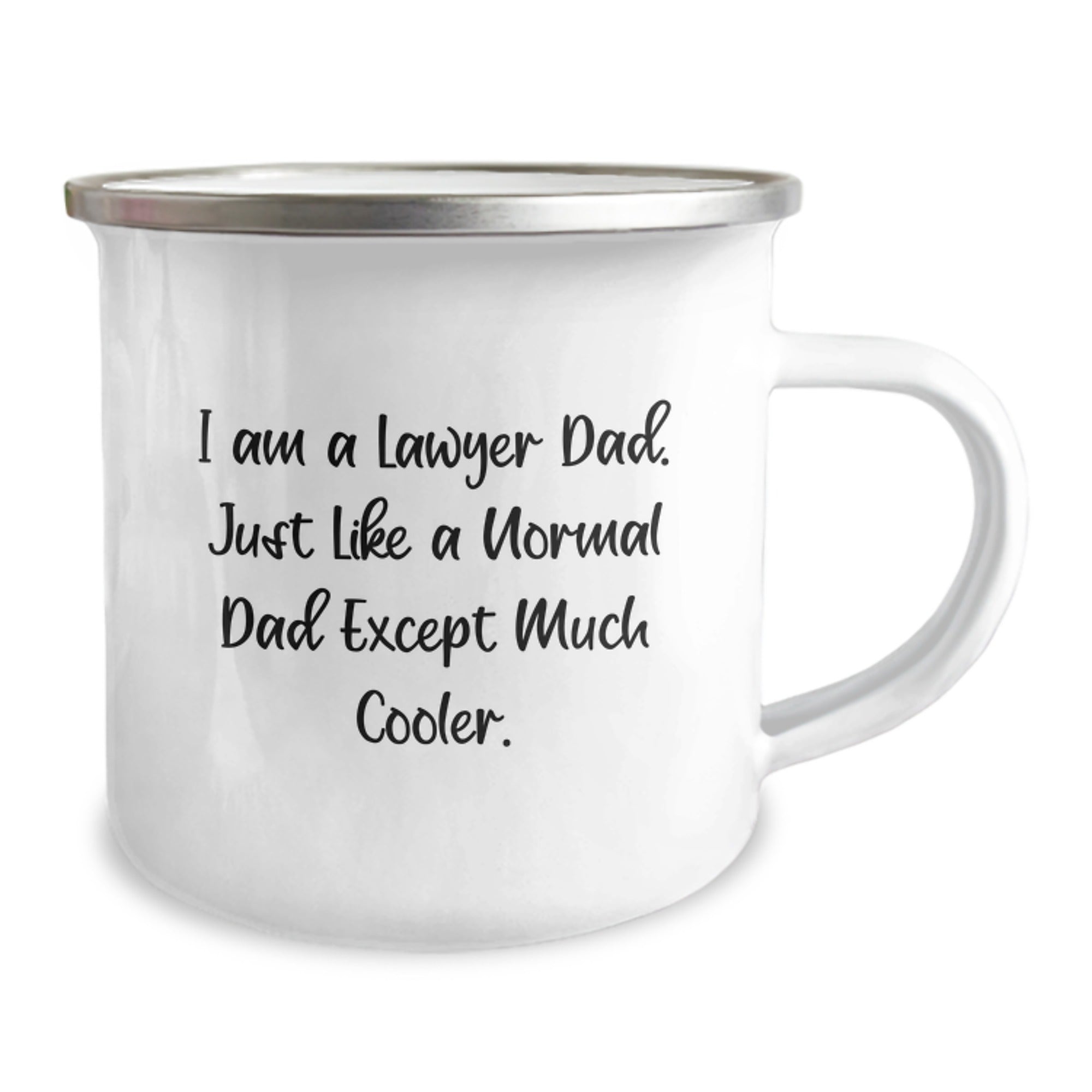 Funny Lawyer Gifts - I Am A Lawyer Dad - Graduation Unique Gifts from Family to Men - 12 oz Stainless Steel Camping Mug - Image 2