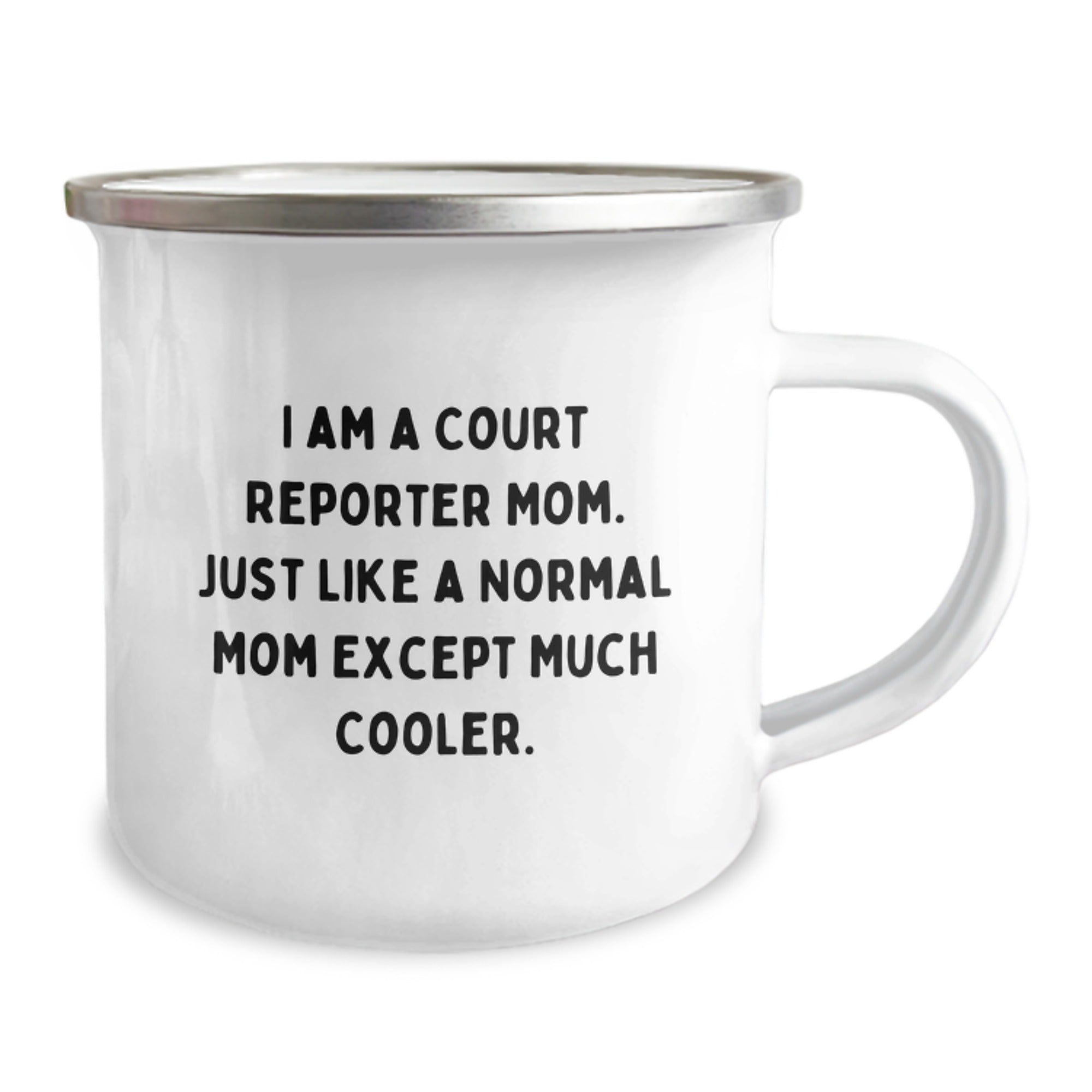 Funny Court Reporter Mom Gifts for Court Reporters, Camping Mug for Graduation, 'I Am A Court Reporter Mom' - Image 2
